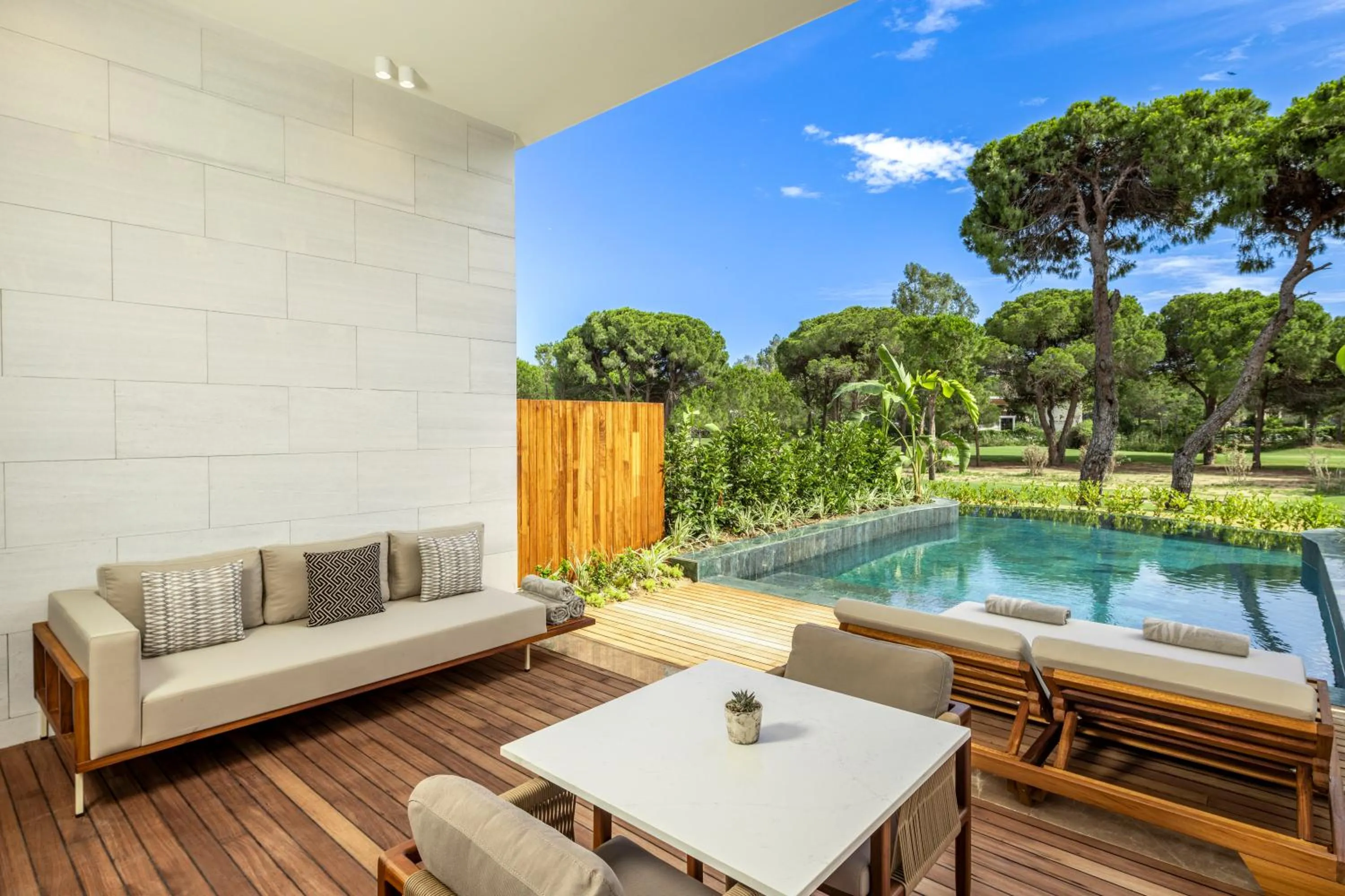 Patio in Kempinski Hotel The Dome Belek