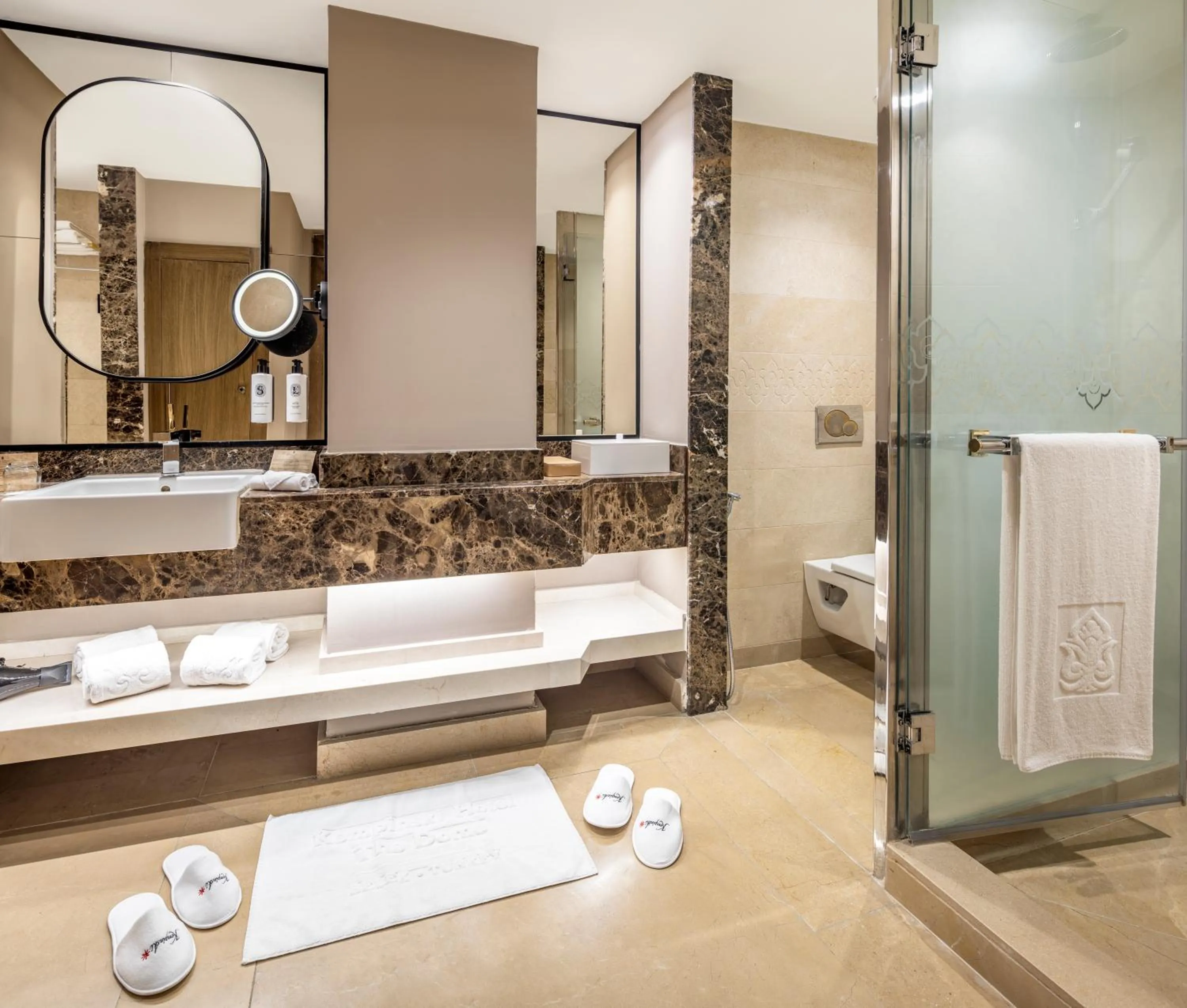 Shower in Kempinski Hotel The Dome Belek