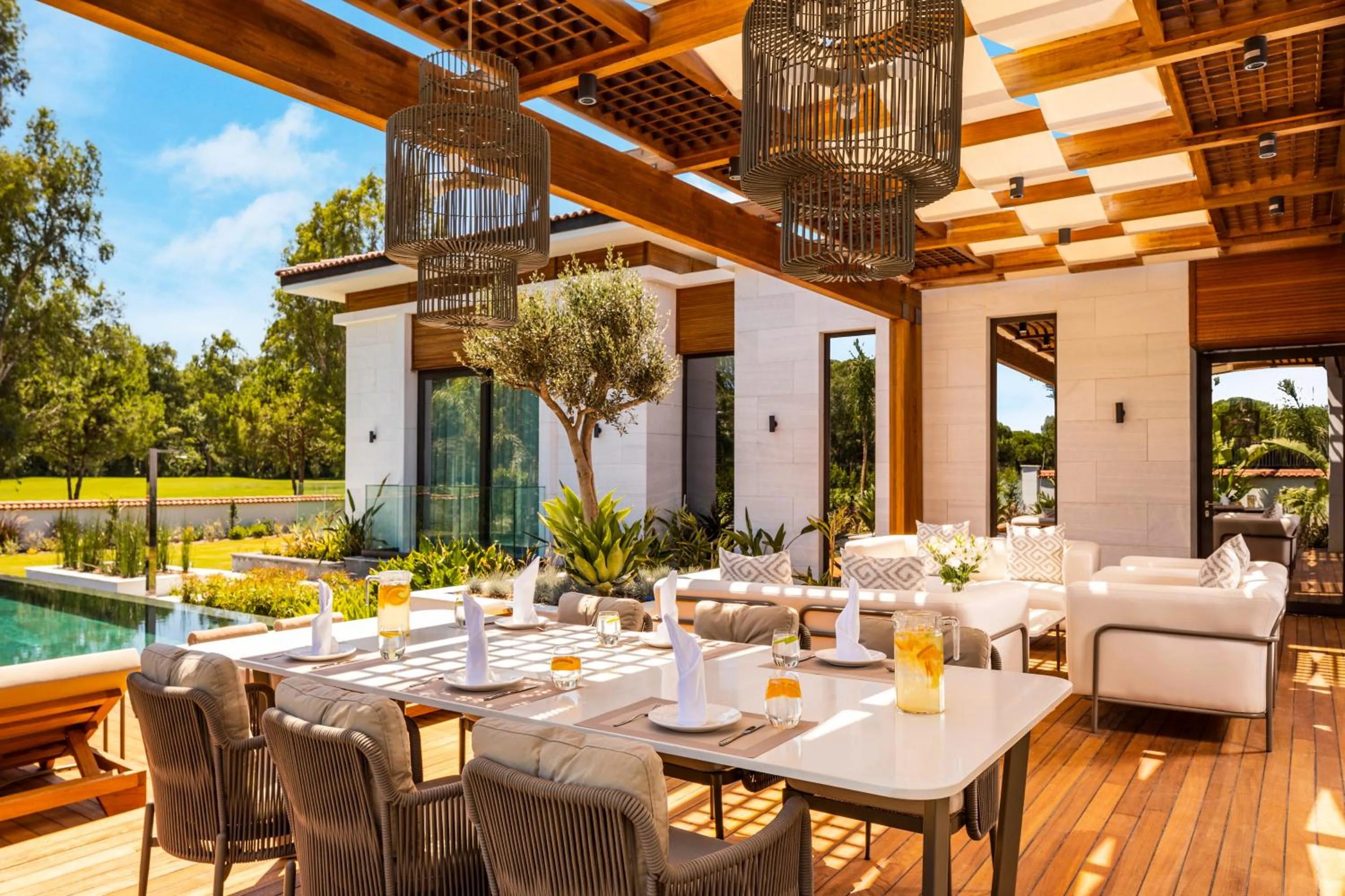 Patio in Kempinski Hotel The Dome Belek