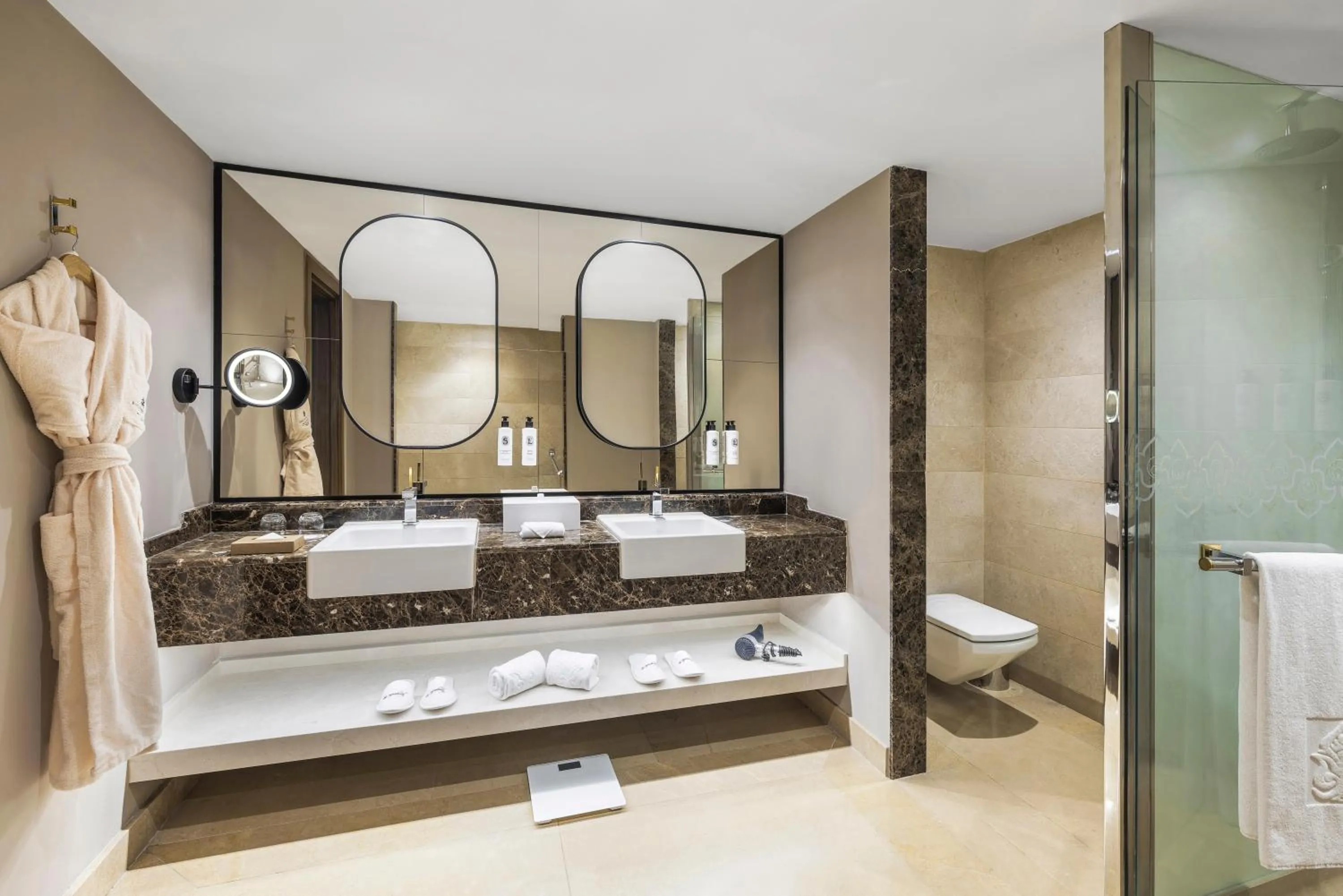 Shower in Kempinski Hotel The Dome Belek