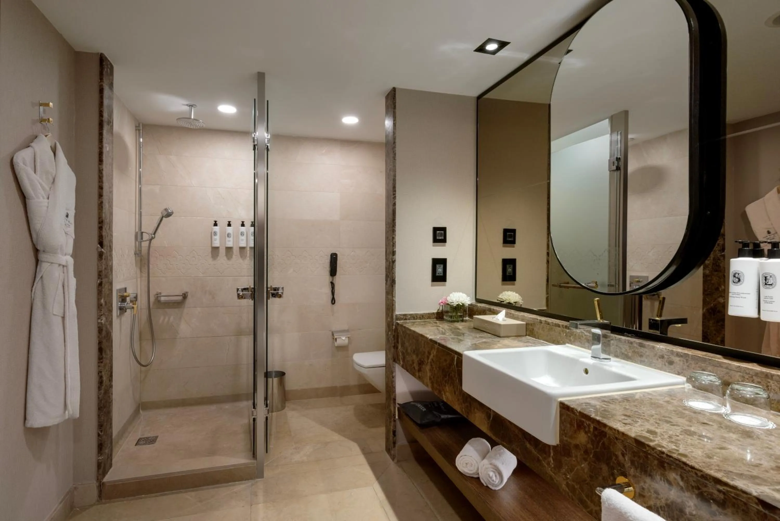 Shower in Kempinski Hotel The Dome Belek