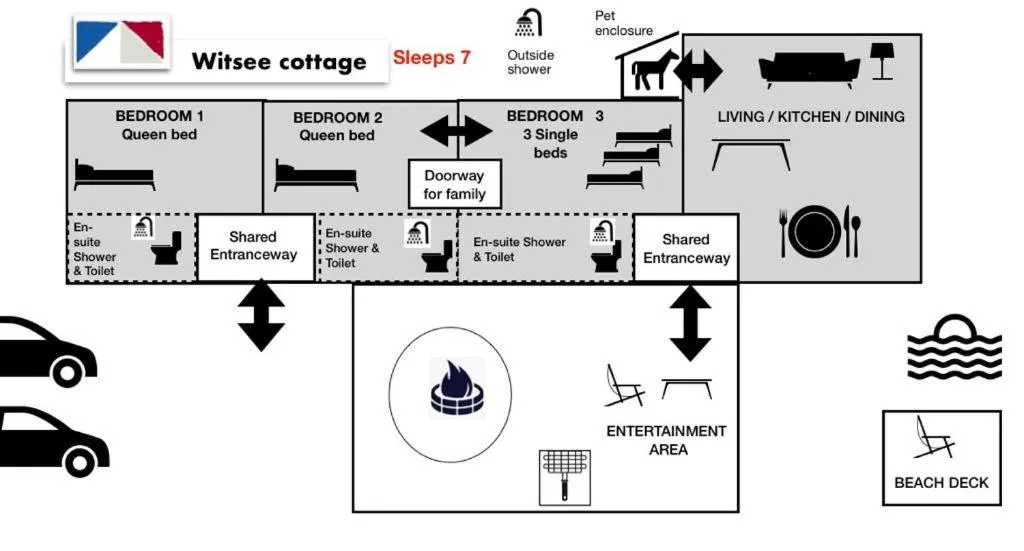 Floor plan in Rooisee
