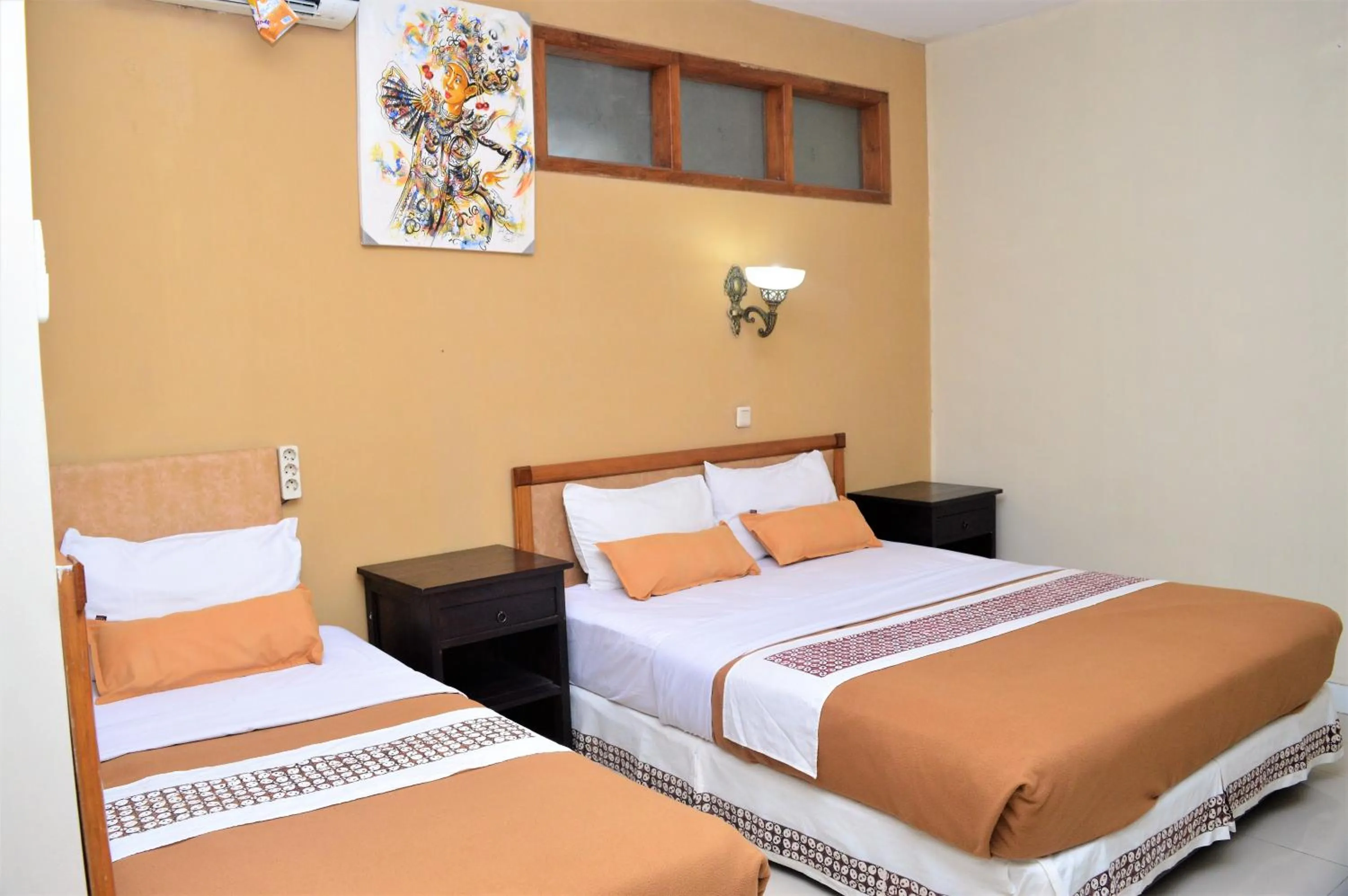 Bed in Hotel Mataram 2 Malioboro