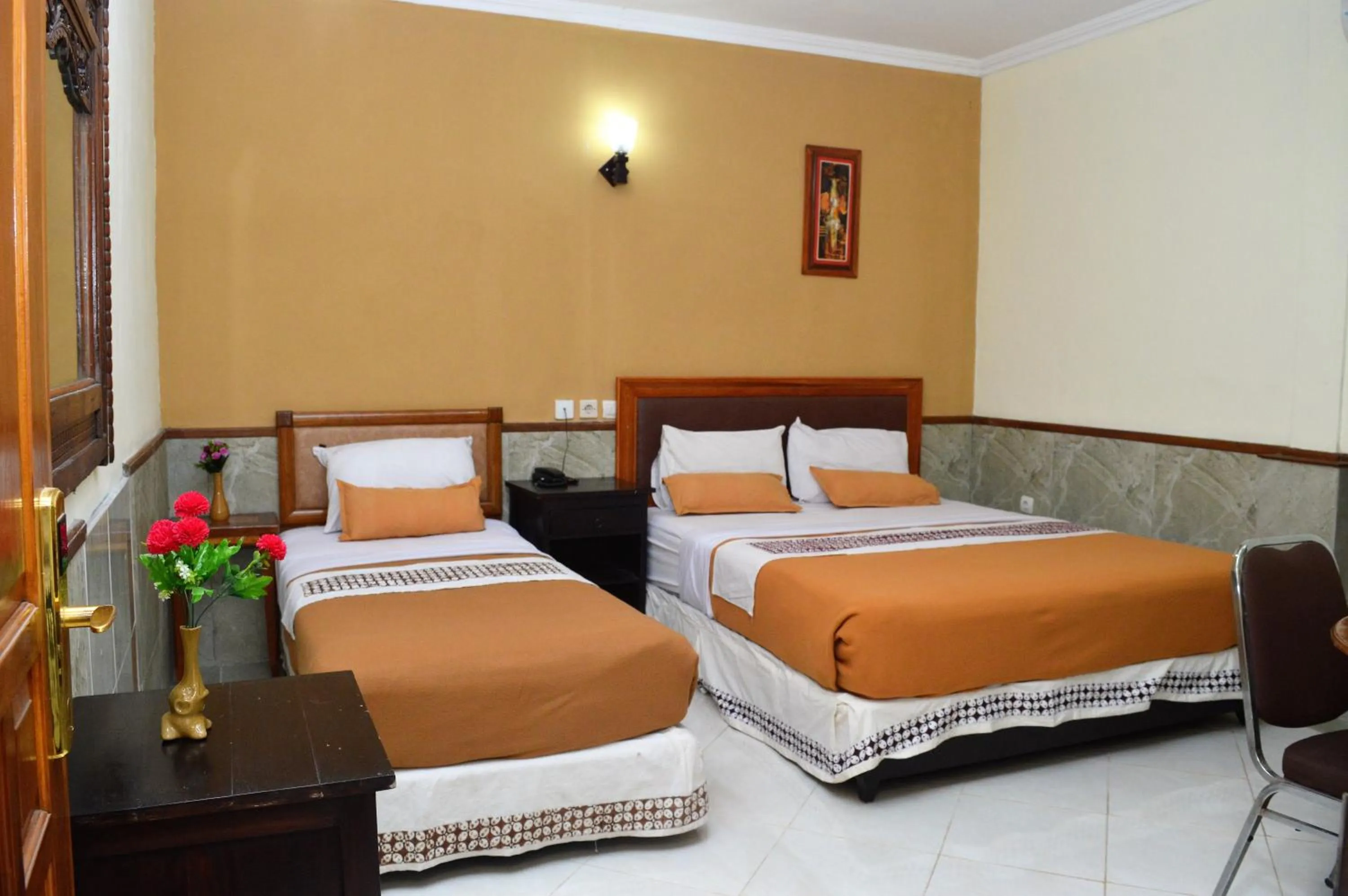 Bed in Hotel Mataram 2 Malioboro