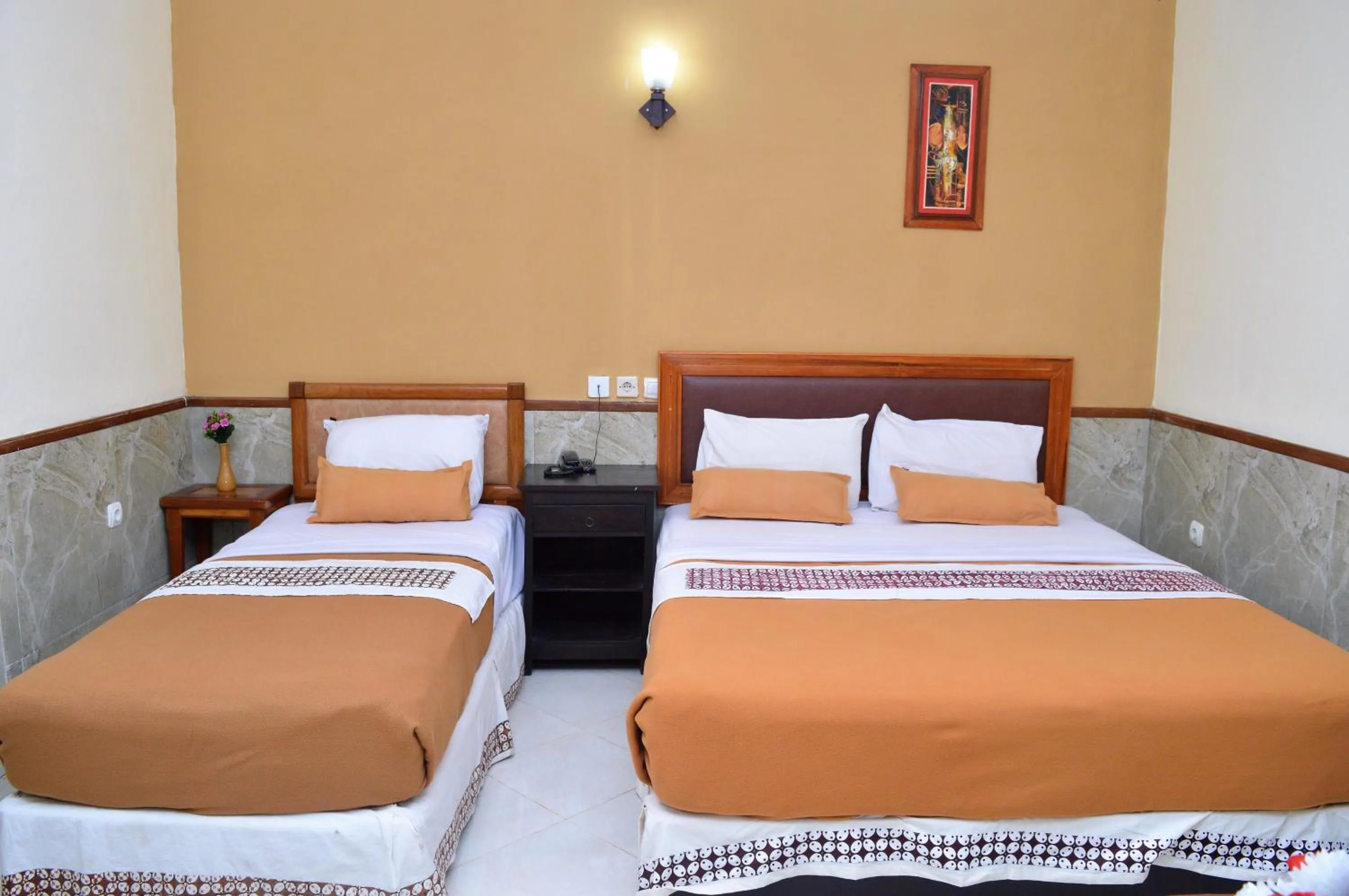 Bed in Hotel Mataram 2 Malioboro