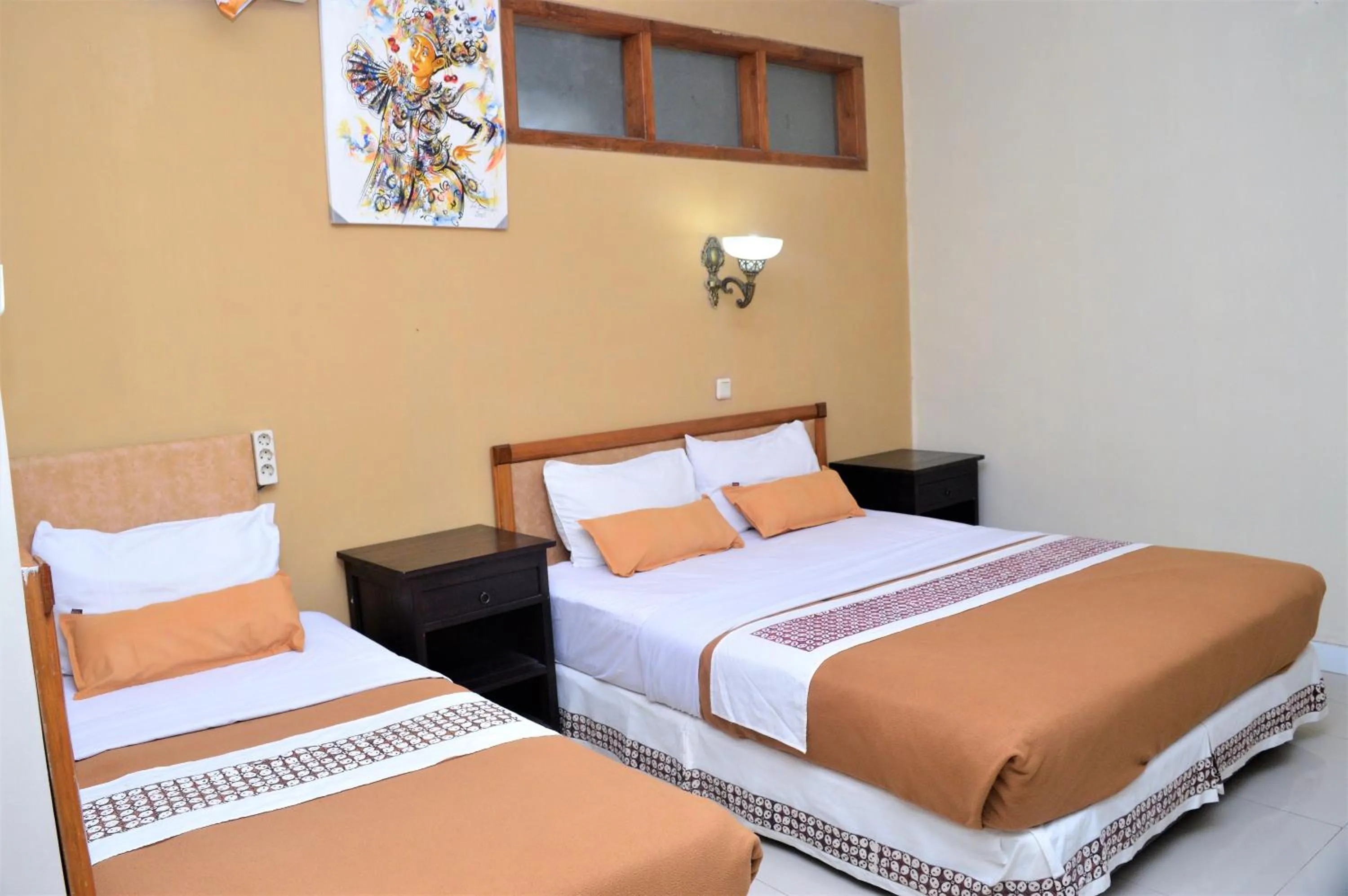 Bed in Hotel Mataram 2 Malioboro