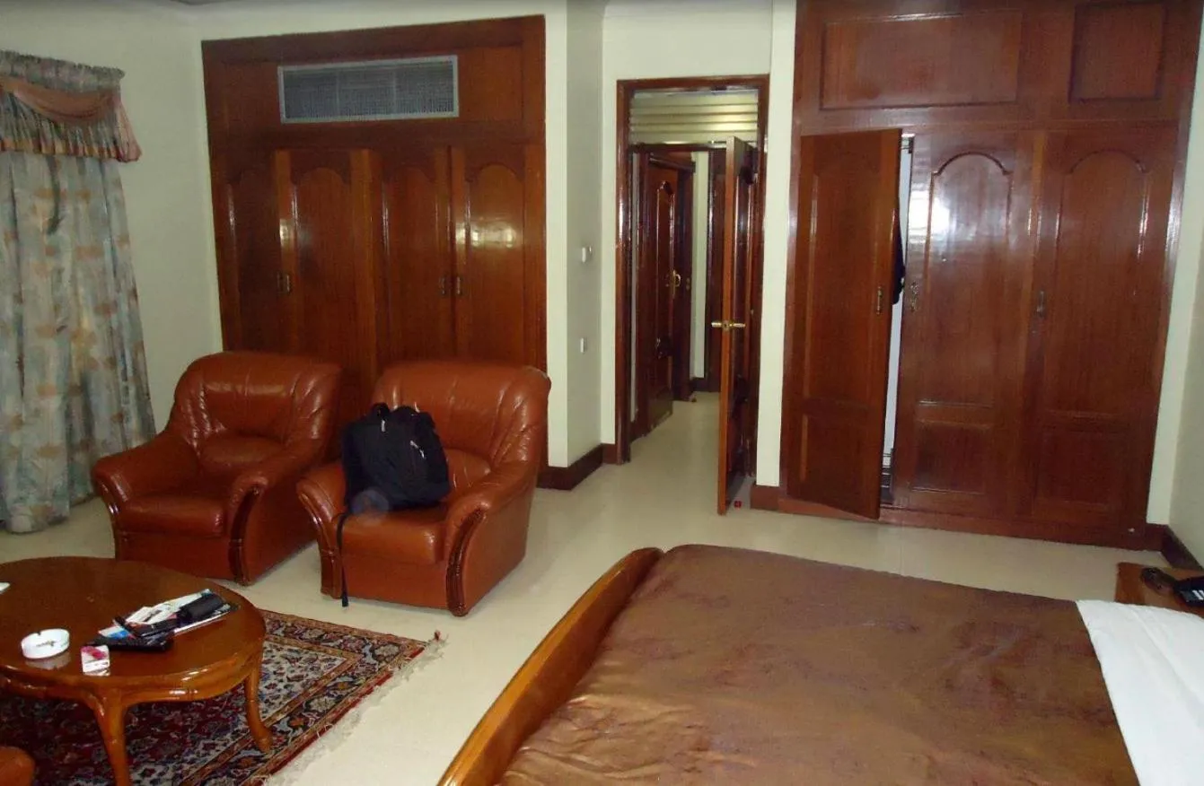 Decorative detail, Bed in Grand Imperial Hotel