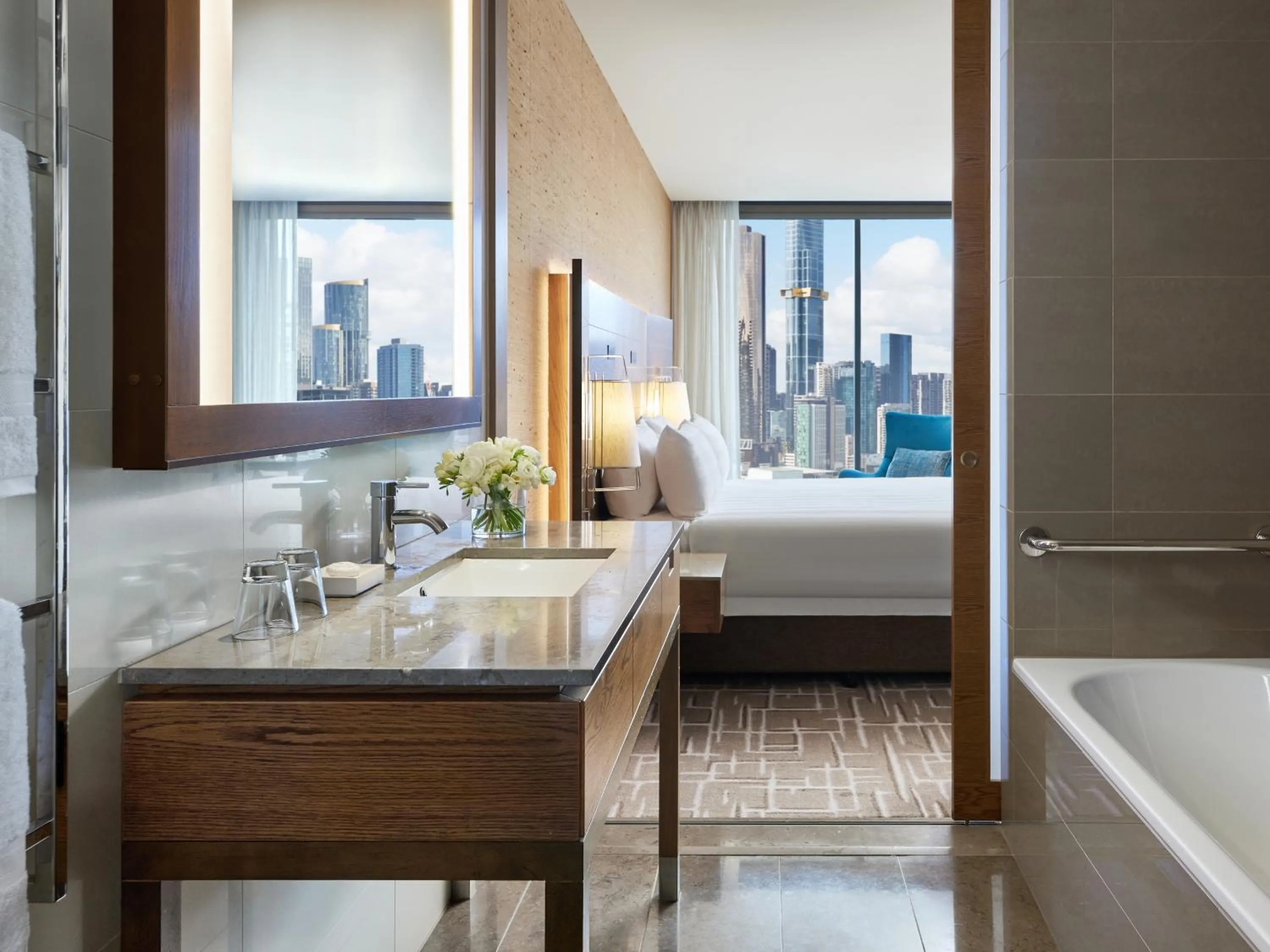 Bathroom in Pan Pacific Melbourne