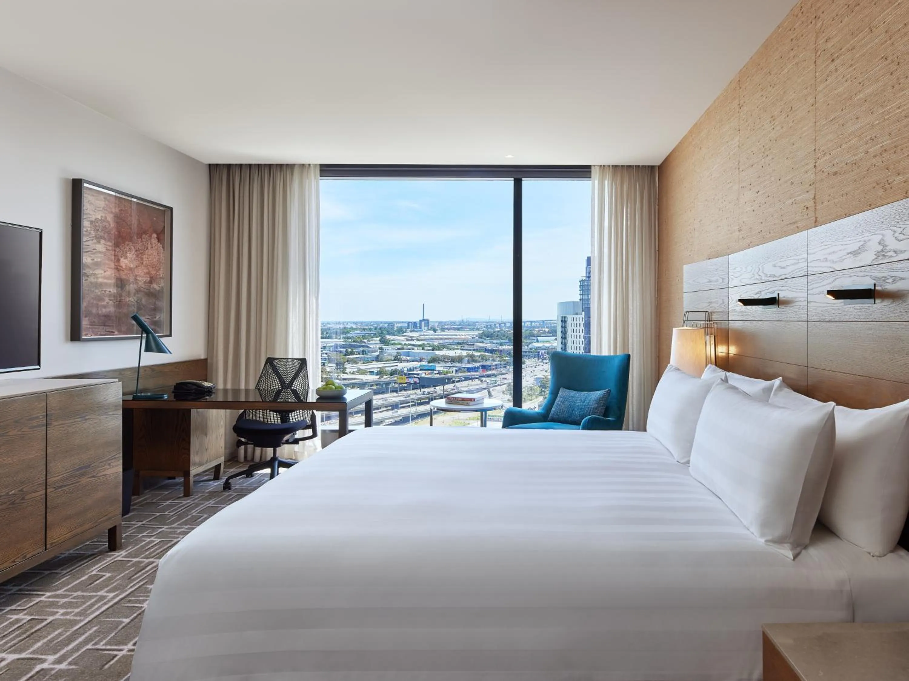 Bedroom, Bed in Pan Pacific Melbourne