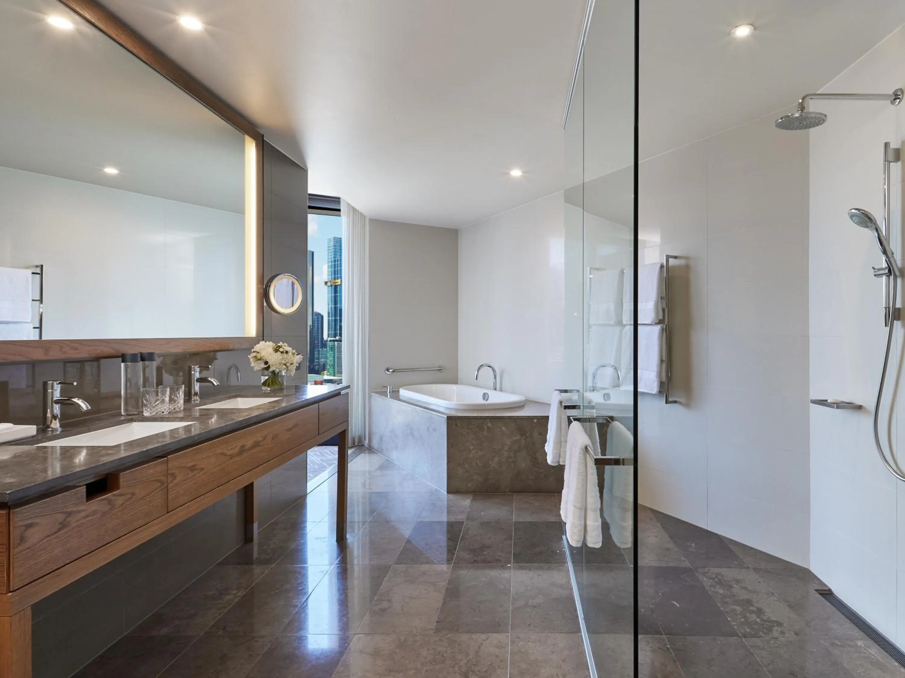 Bathroom in Pan Pacific Melbourne