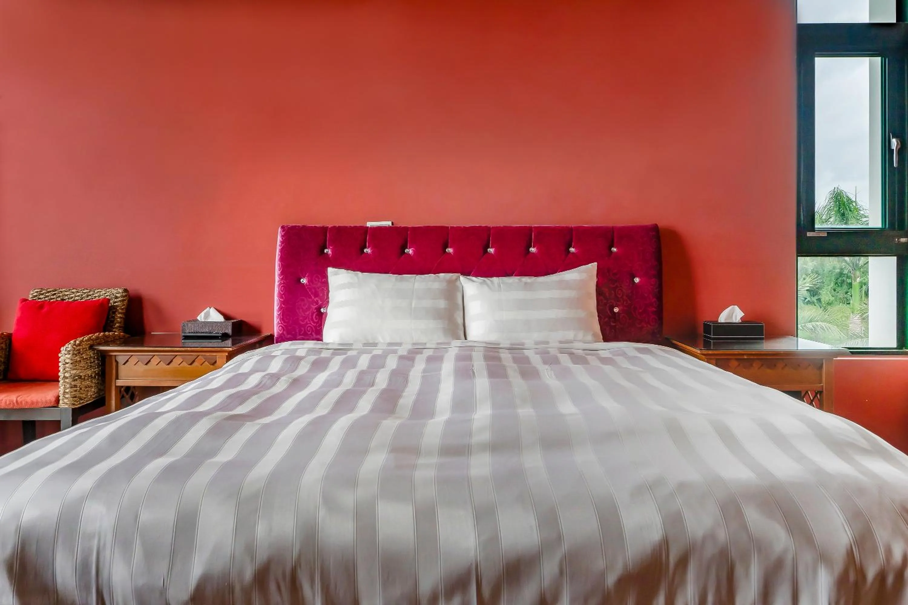 Bed in Summer Garden