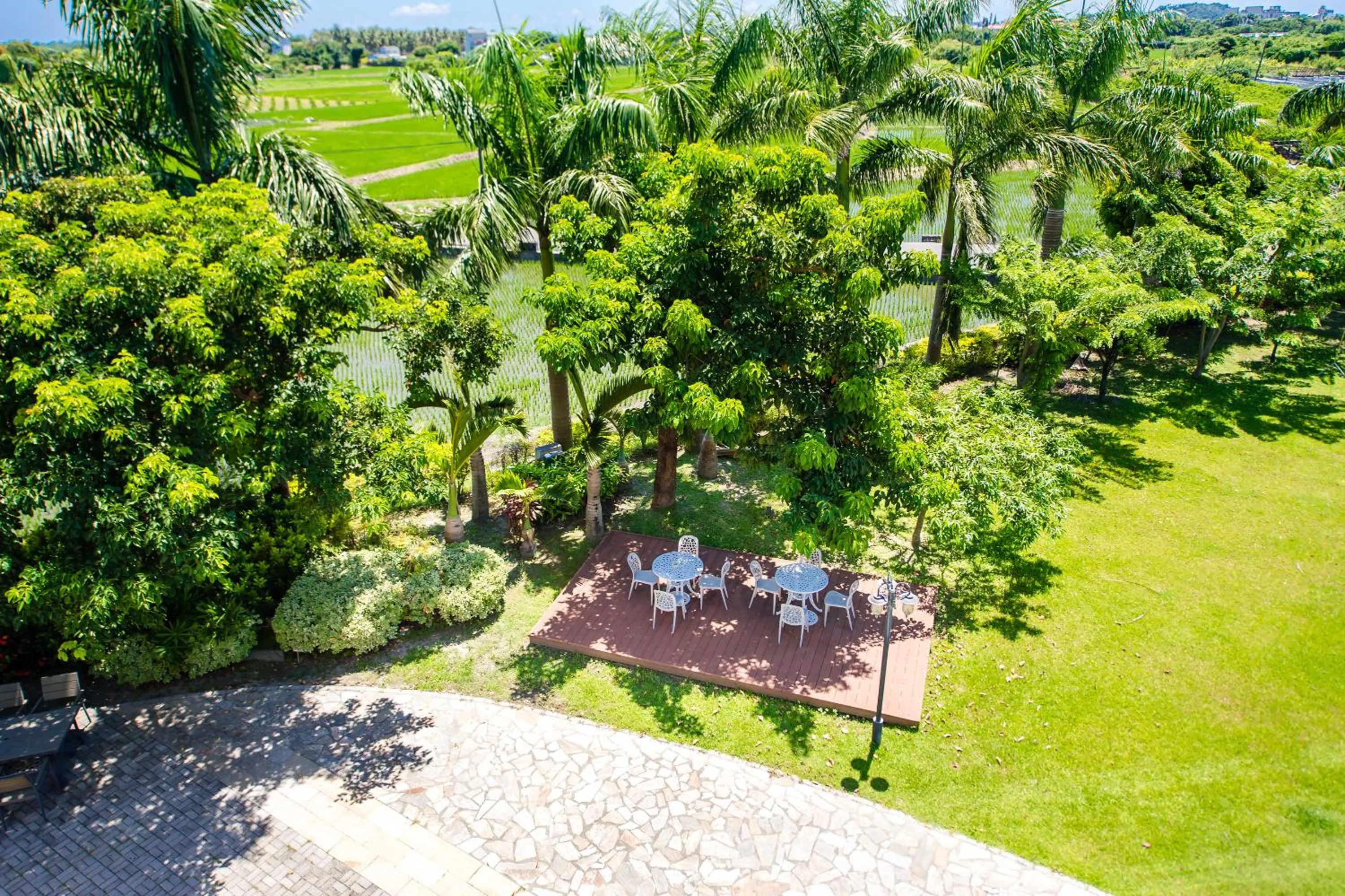Balcony/Terrace in Summer Garden