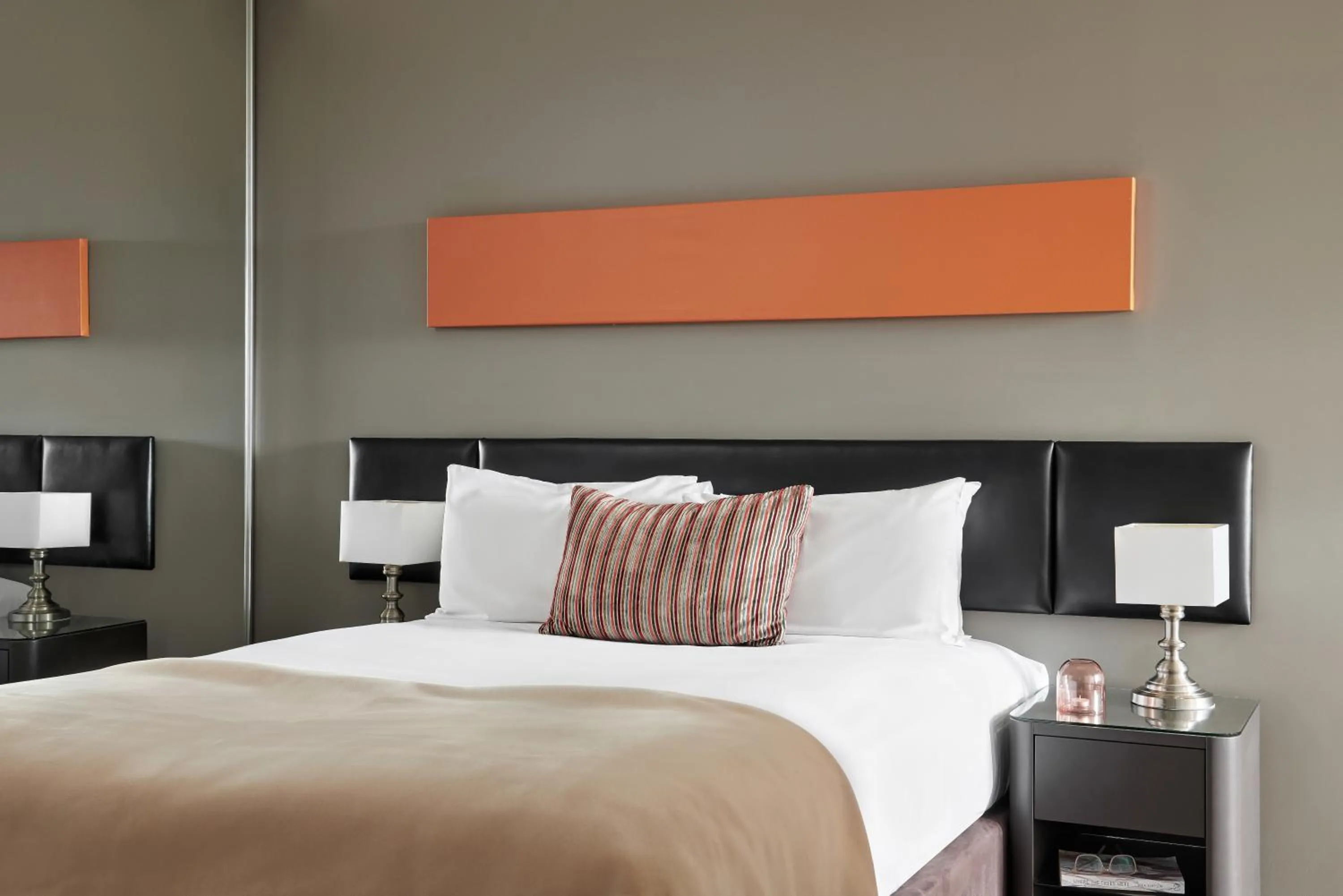 Bedroom, Bed in Dandenong Central Apartments Official