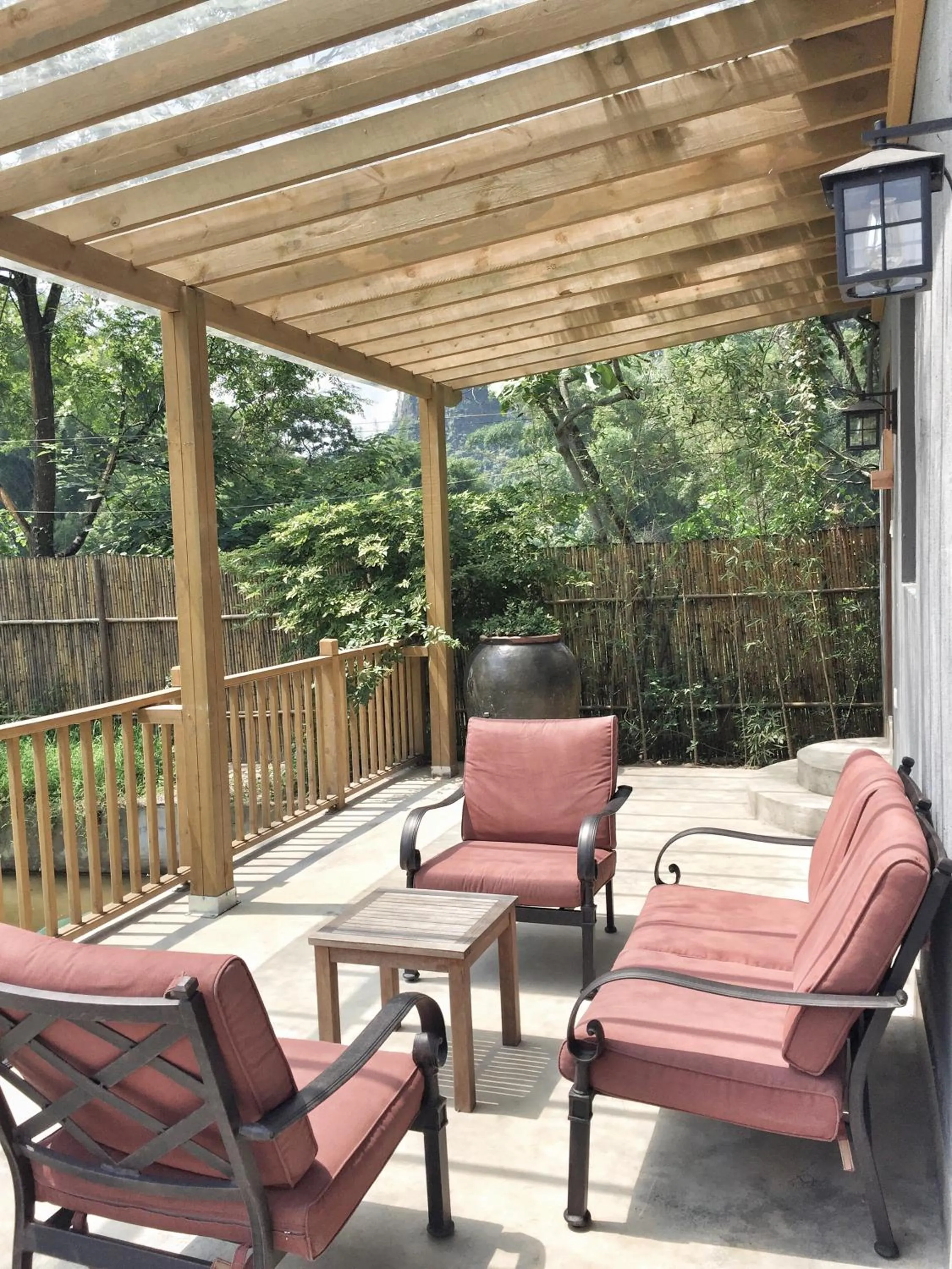 Seating area in The Apsara Lodge