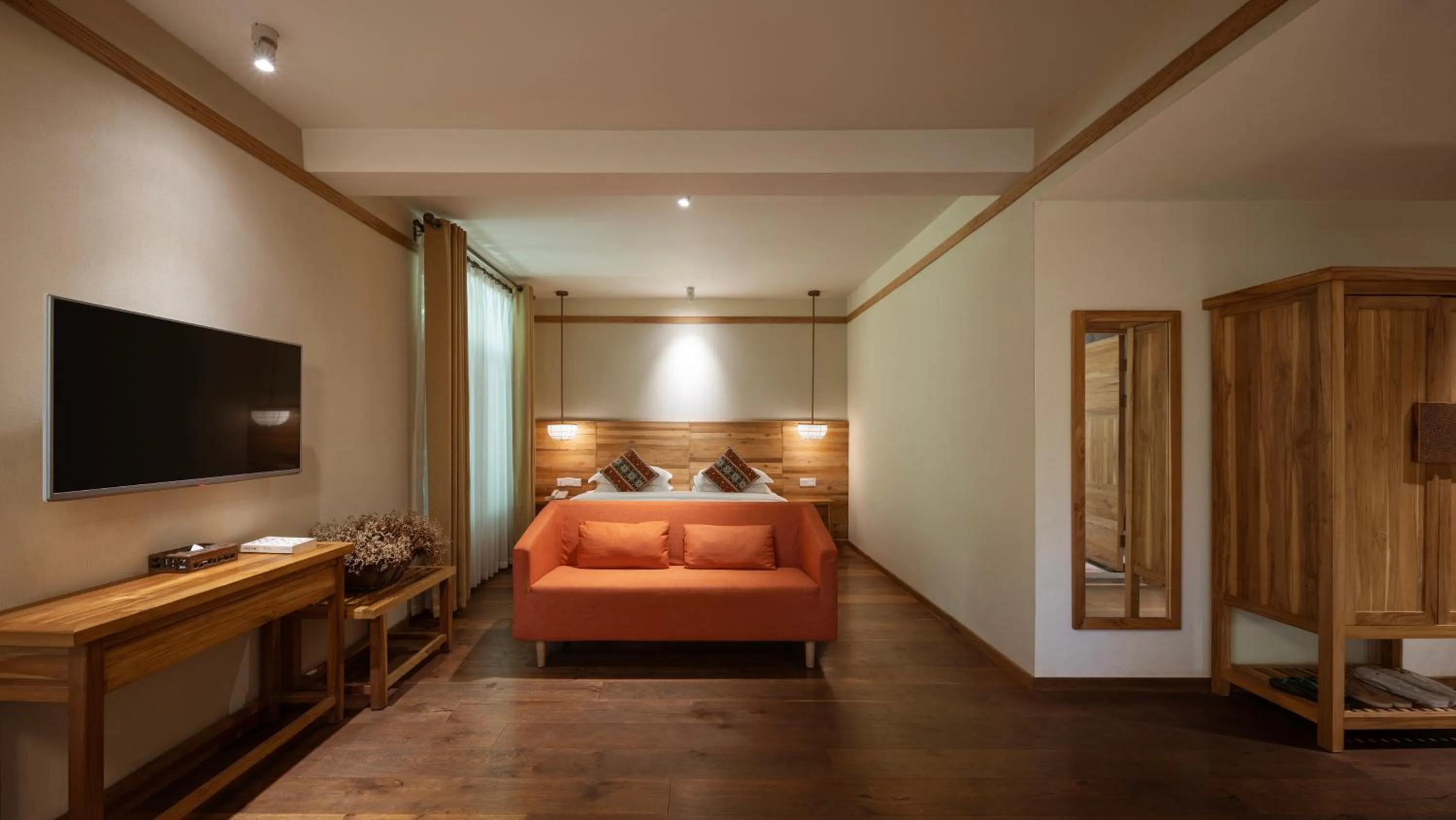 TV and multimedia, Bed in Yangshuo The Apsara Lodge