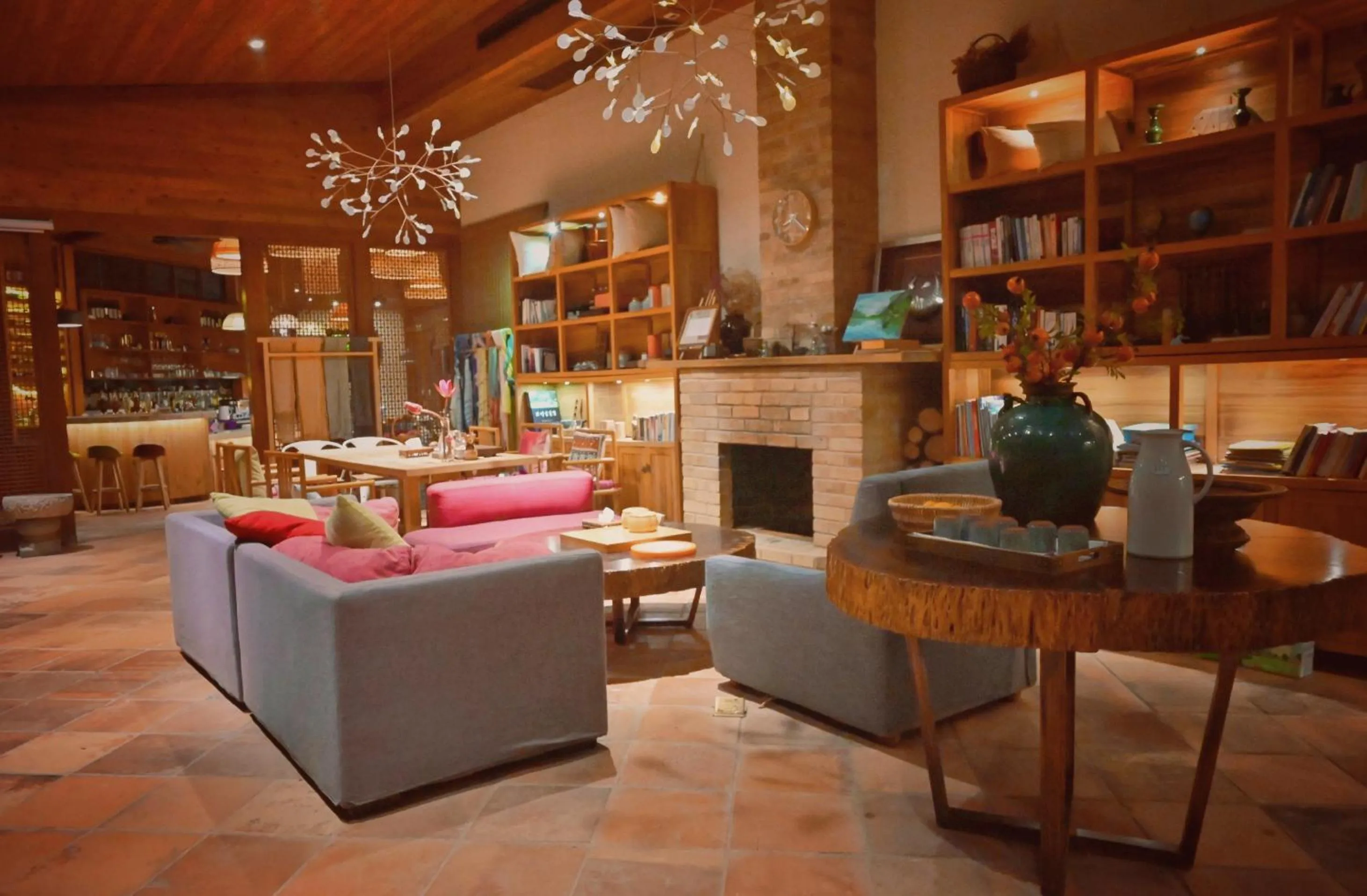 Lounge or bar in The Apsara Lodge