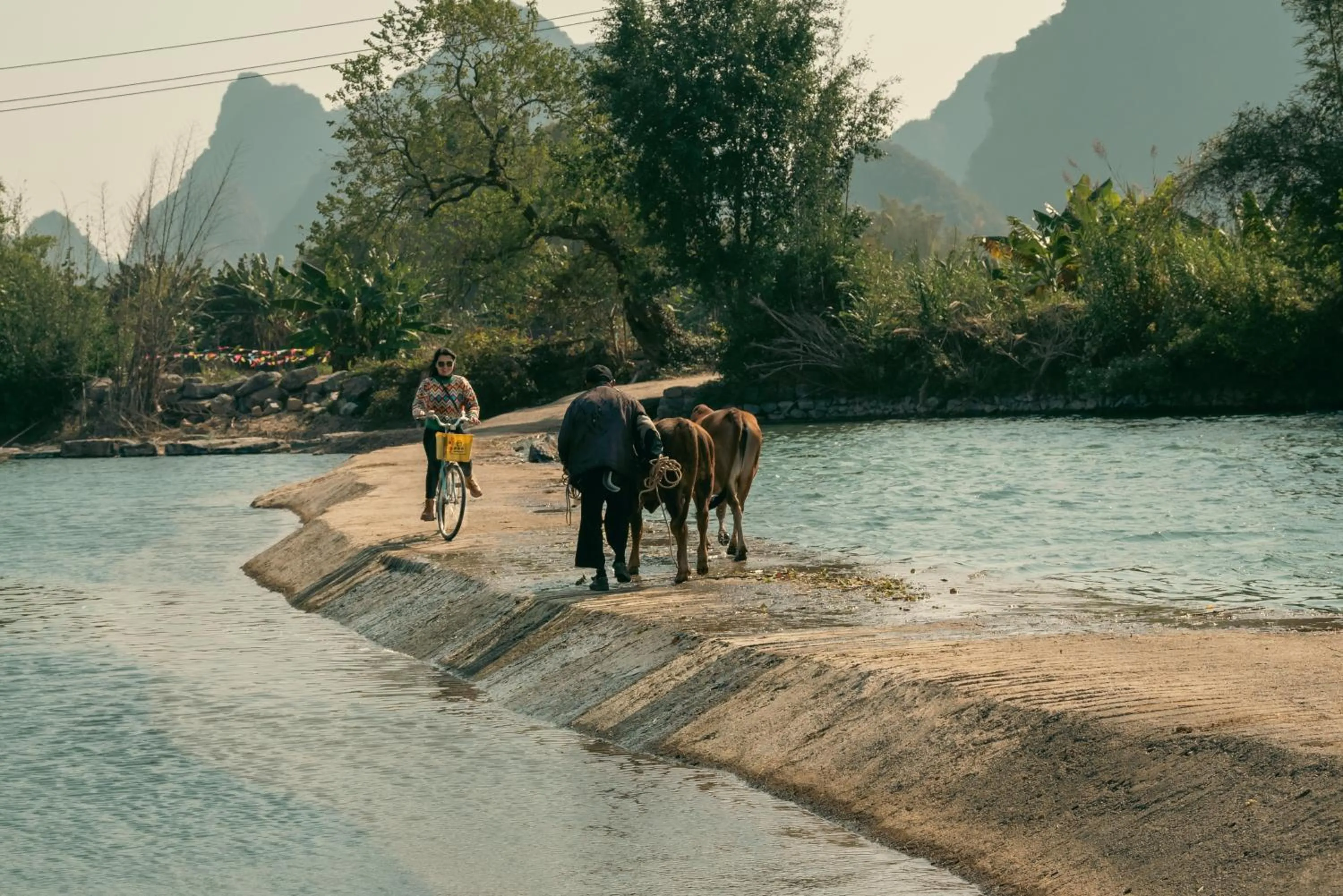 Cycling in The Apsara Lodge