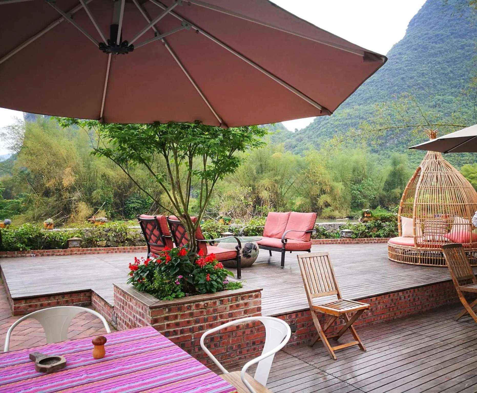 Mountain view in The Apsara Lodge