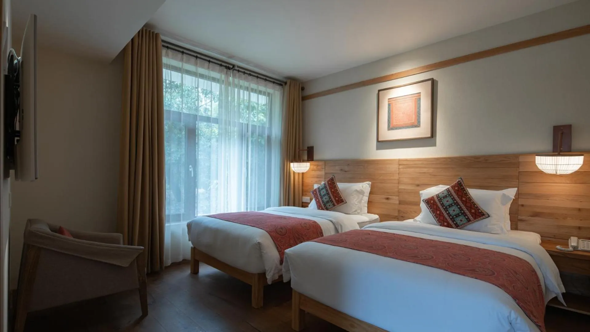 Bed in The Apsara Lodge