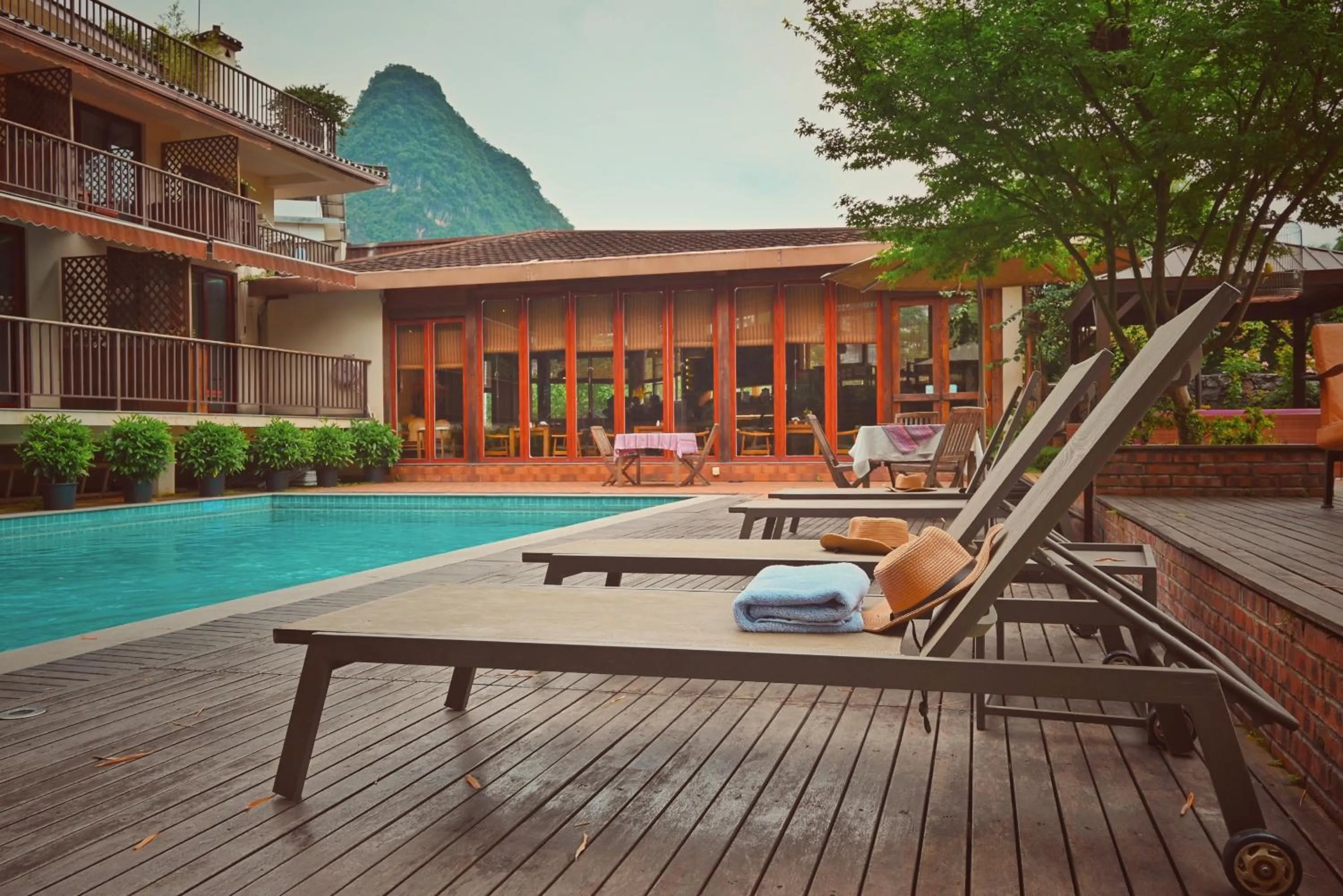 Swimming pool in The Apsara Lodge