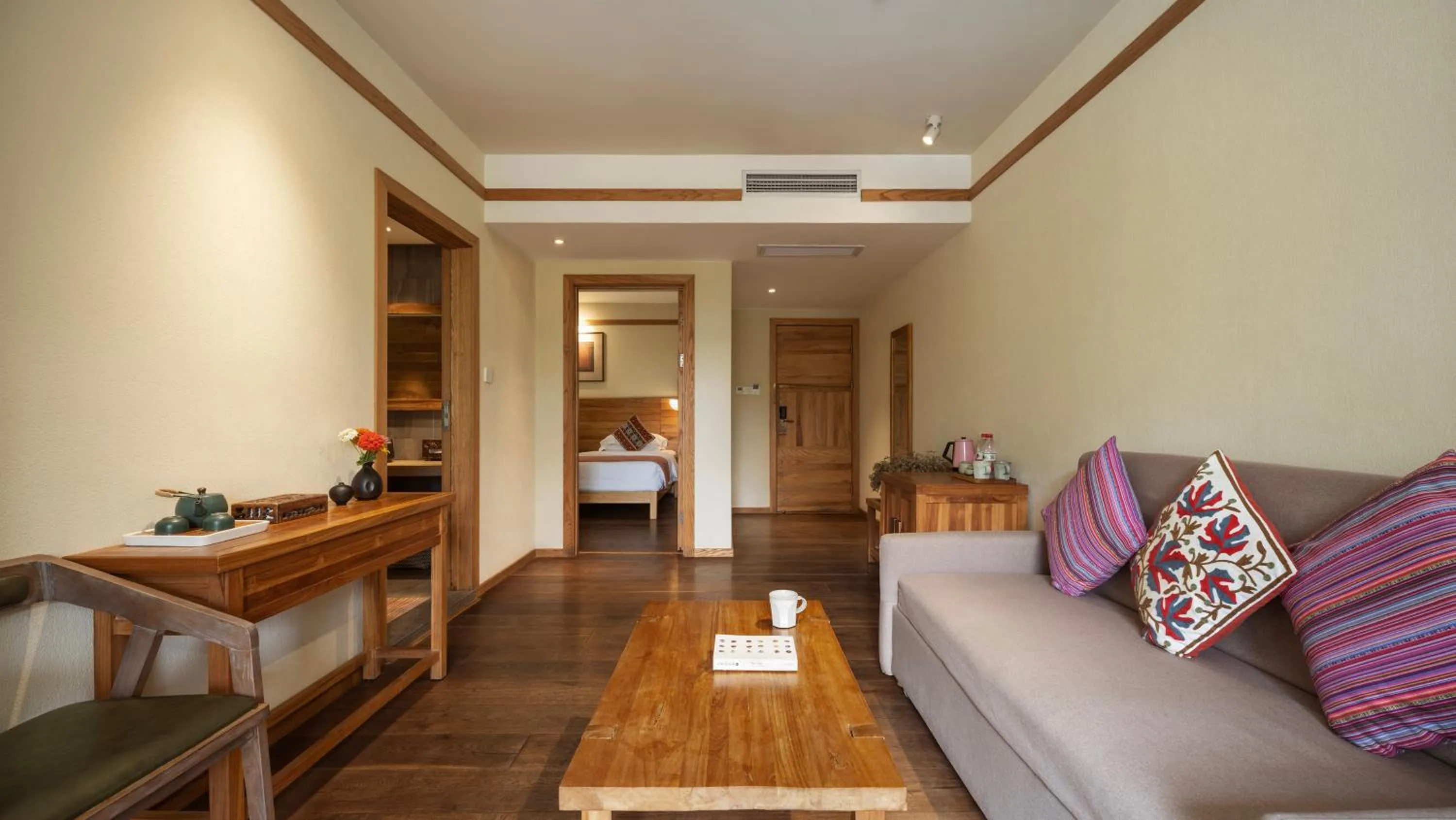 Living room in Yangshuo The Apsara Lodge