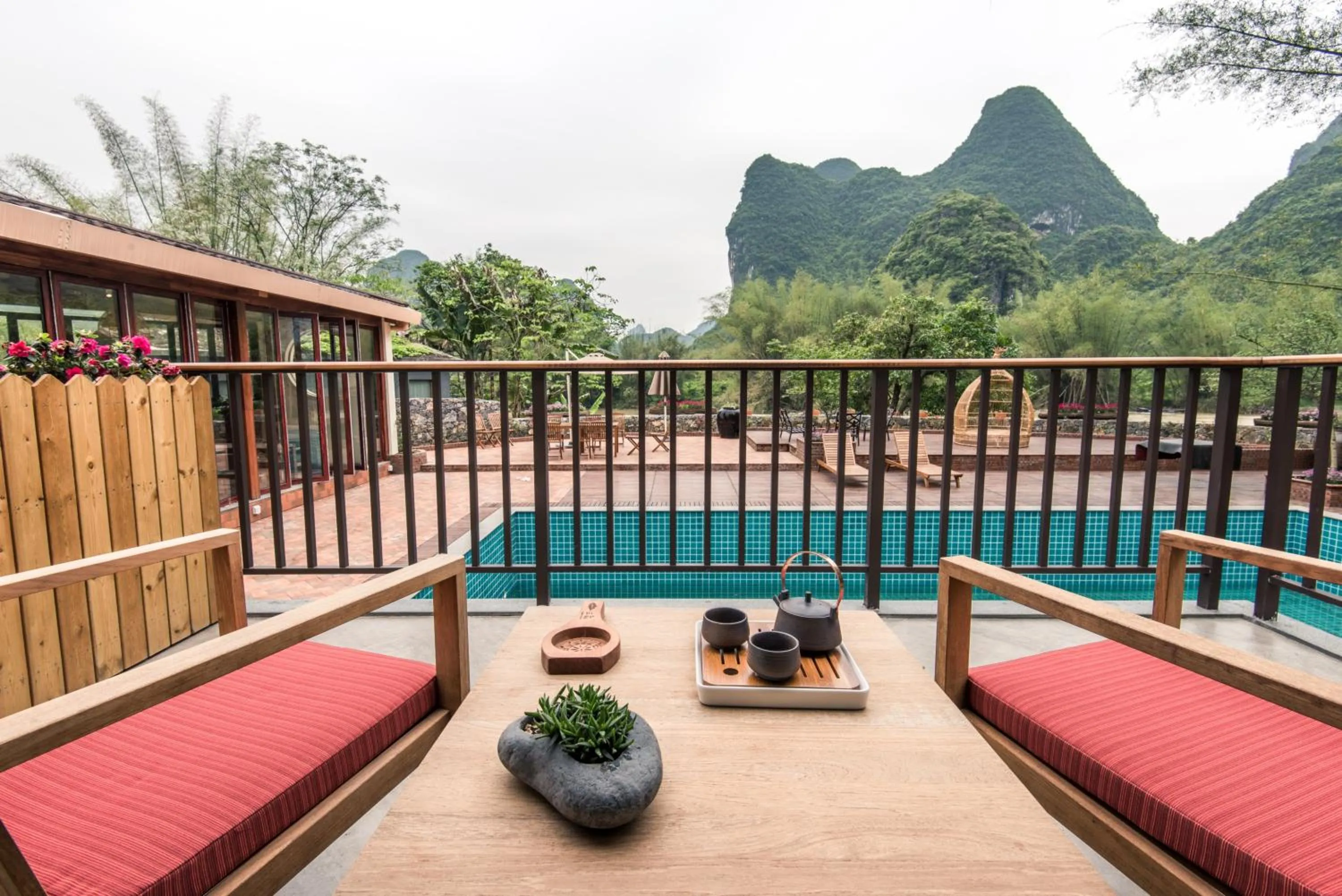 Balcony/Terrace in The Apsara Lodge