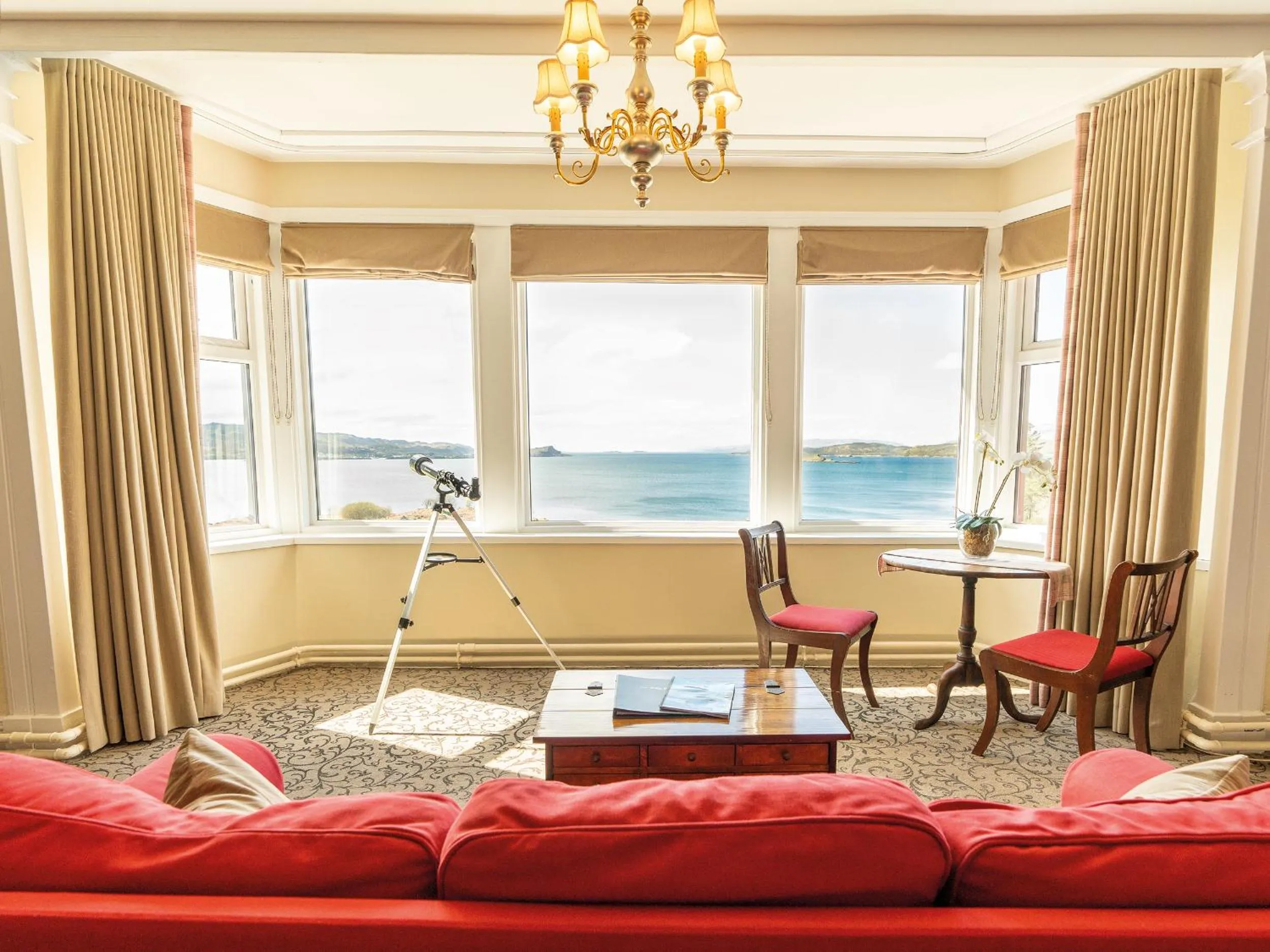 Seating area in Loch Melfort Hotel
