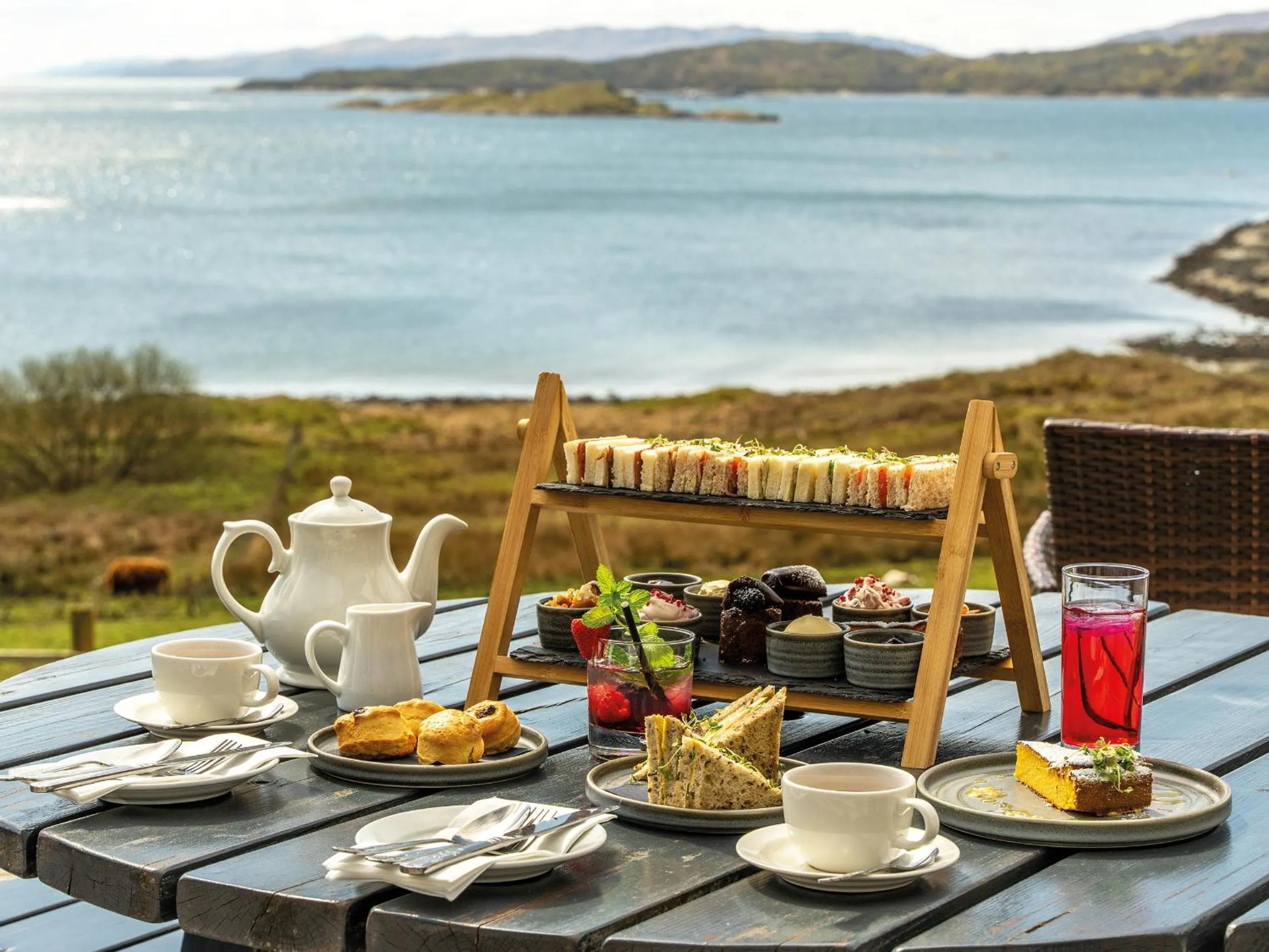 Food and drinks in Loch Melfort Hotel