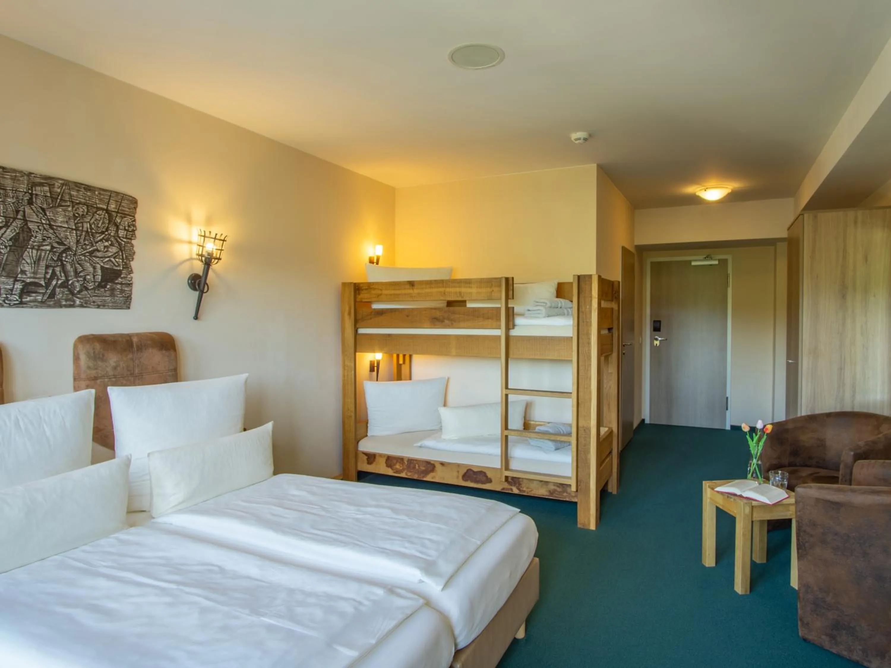 Family, Bed in Hasseröder Burghotel