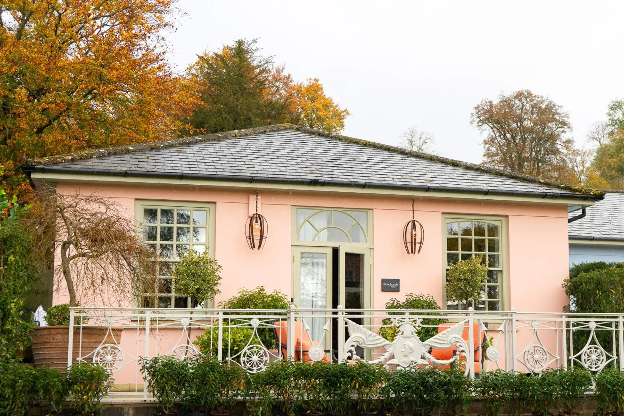 Patio in Bishopstrow Hotel and Spa - Small Luxury Hotels of the World