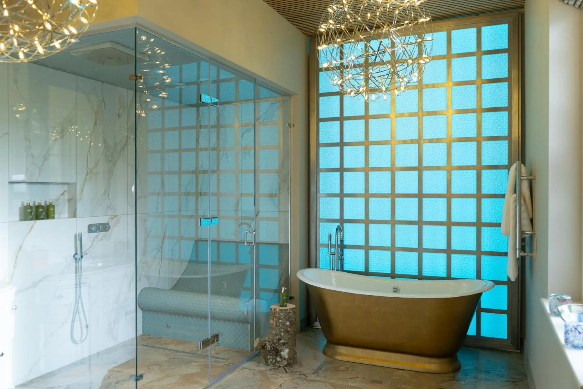 Shower in Bishopstrow Hotel and Spa - Small Luxury Hotels of the World