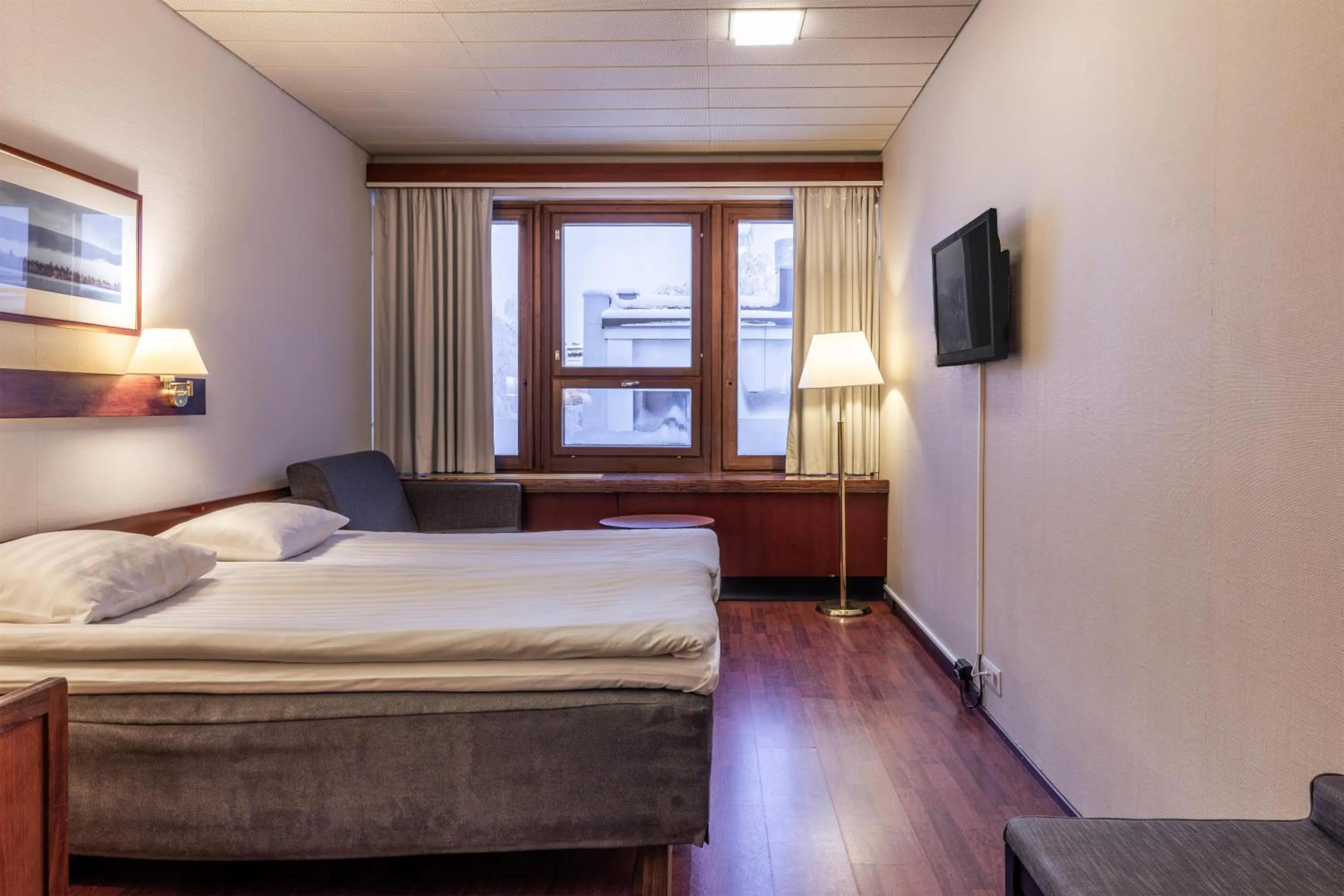 Bedroom, Bed in Scandic Polar