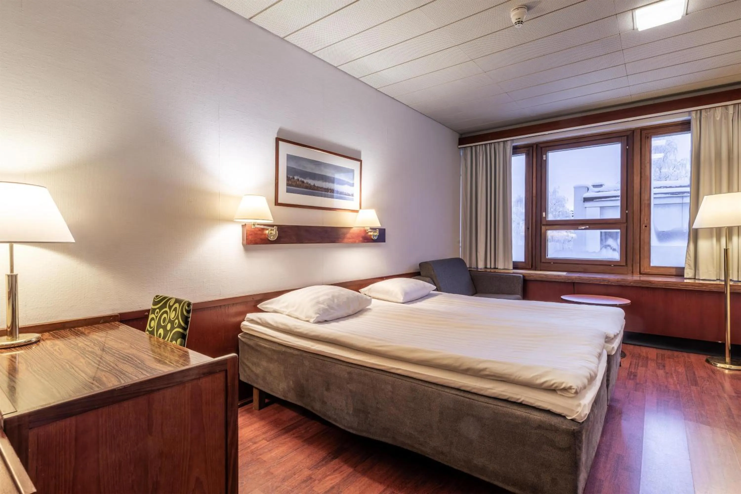 Bedroom, Bed in Scandic Polar