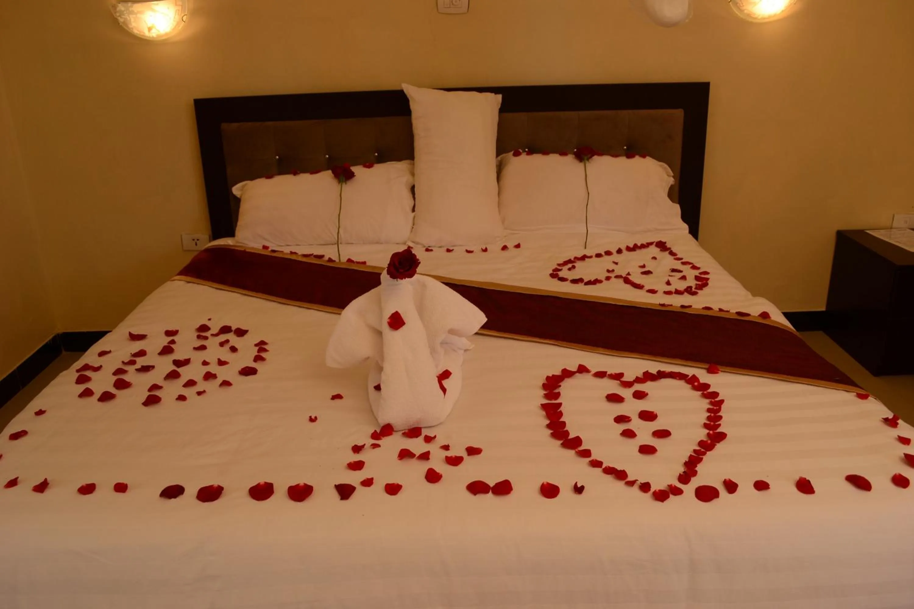 Bed in Lakemark Hotel and Tour Service Bahir Dar