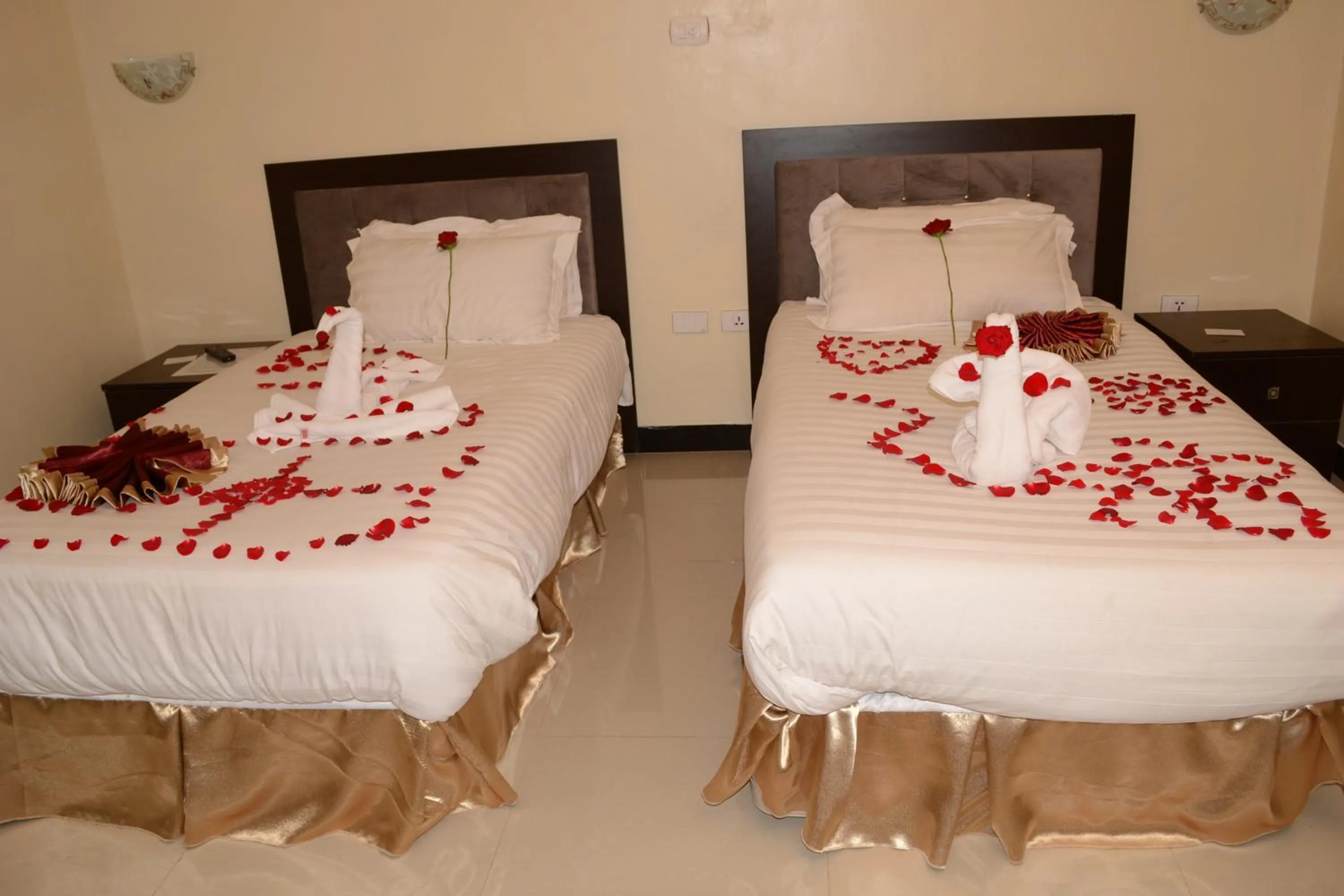 Bed in Lakemark Hotel and Tour Service Bahir Dar