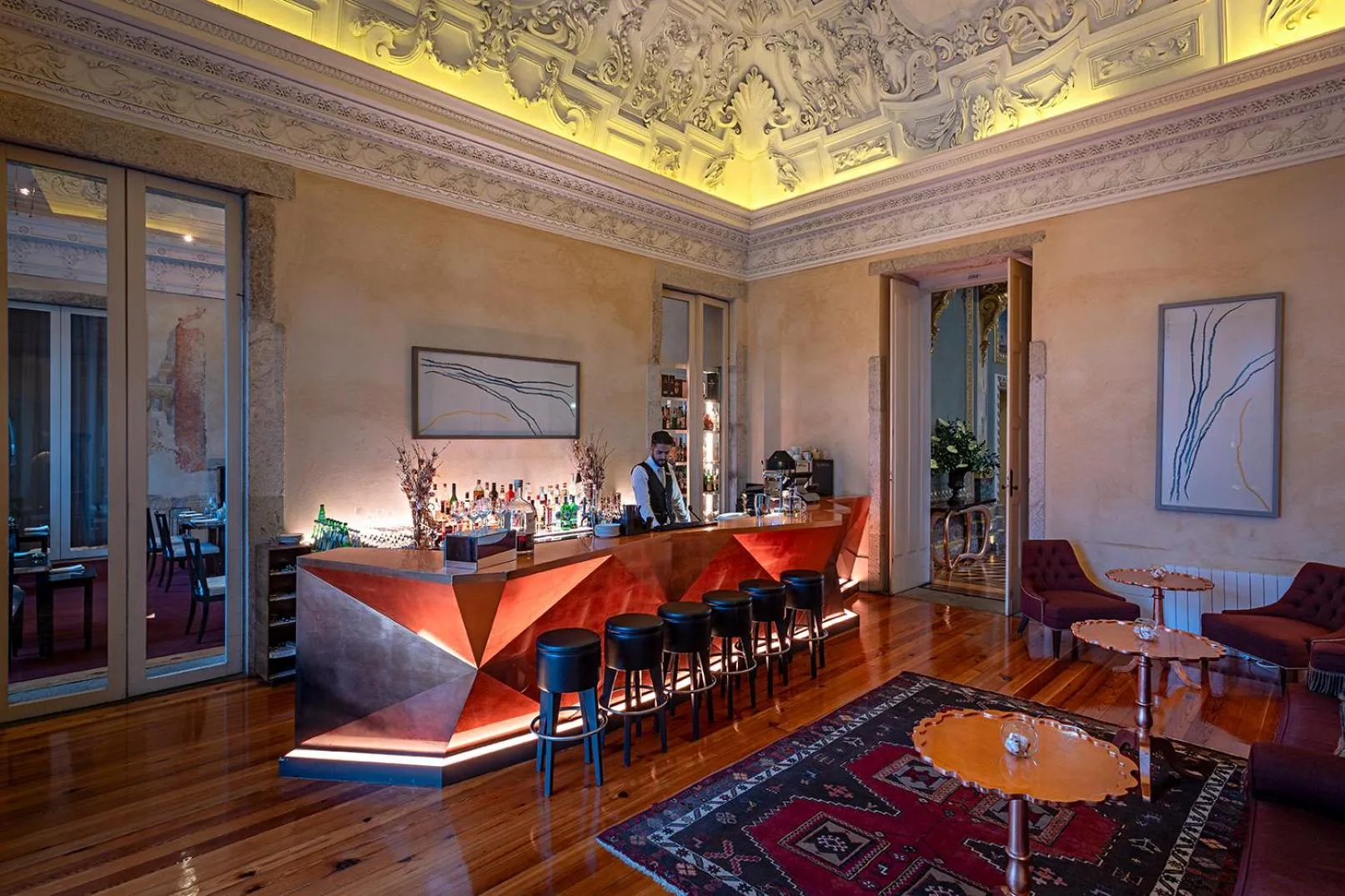 Lounge or bar in Pestana Palacio do Freixo, Pousada & National Monument - The Leading Hotels of the World