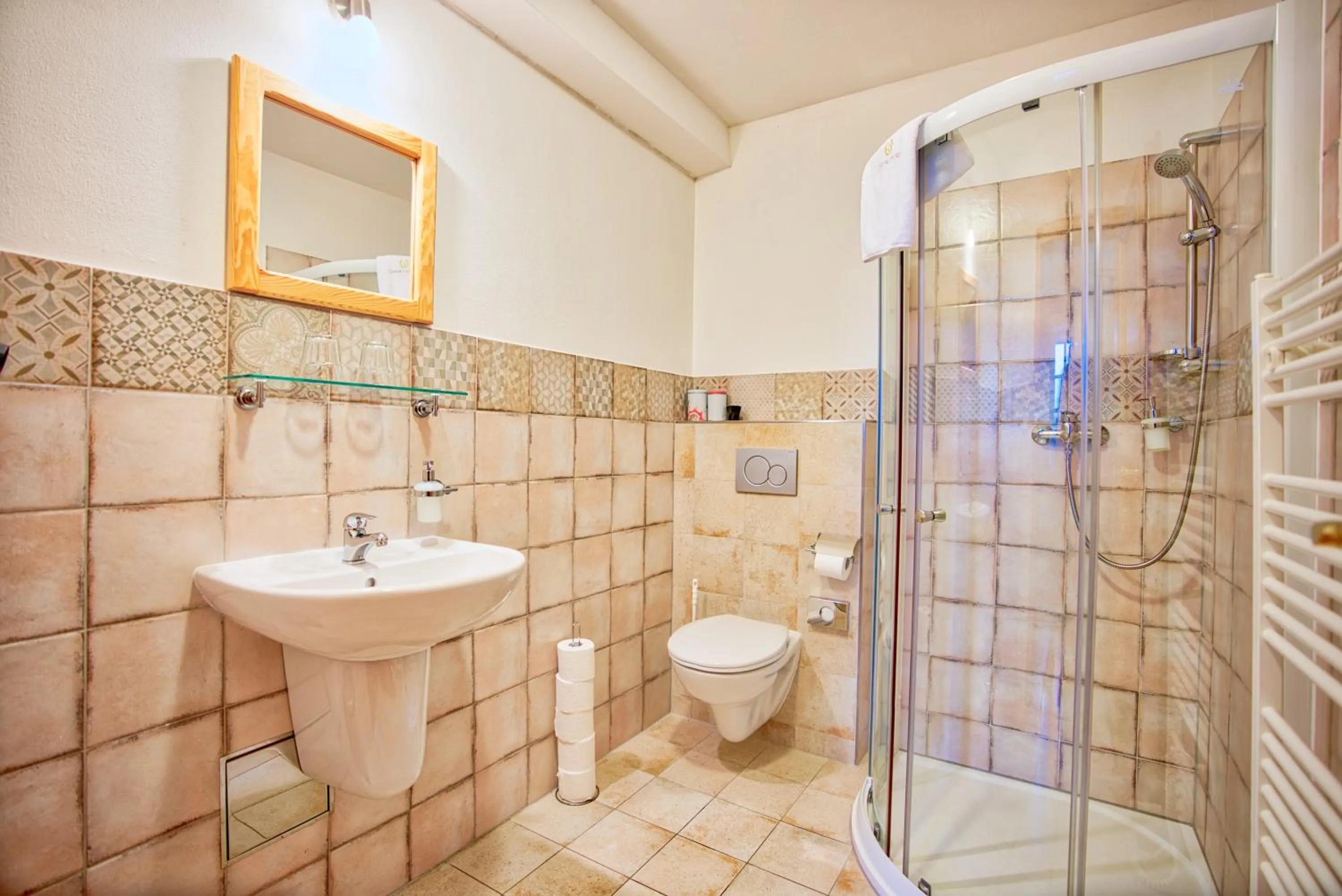 Shower in Penzion Pivnice - Jítravský Dvorec