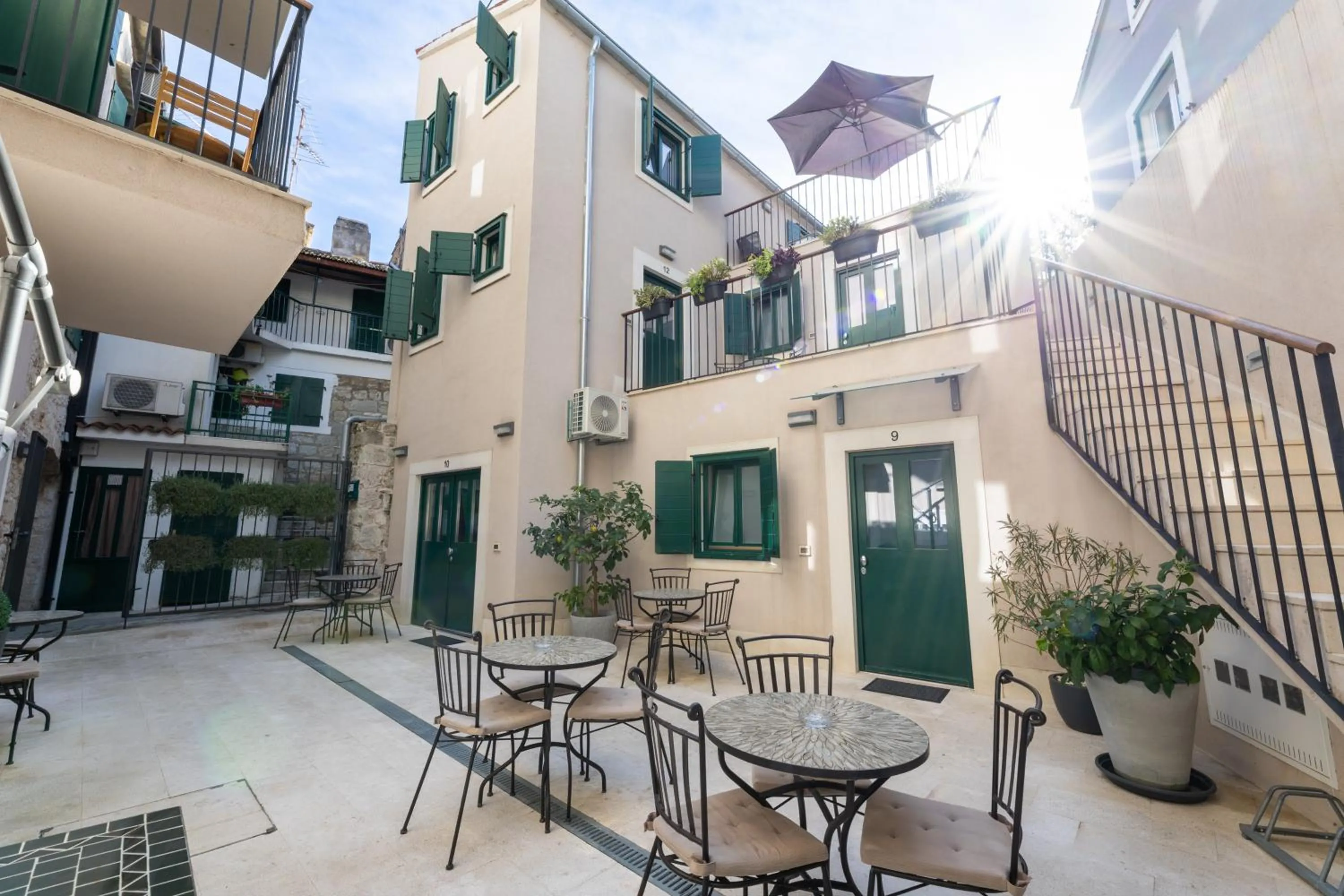 Patio in Apartments Korta