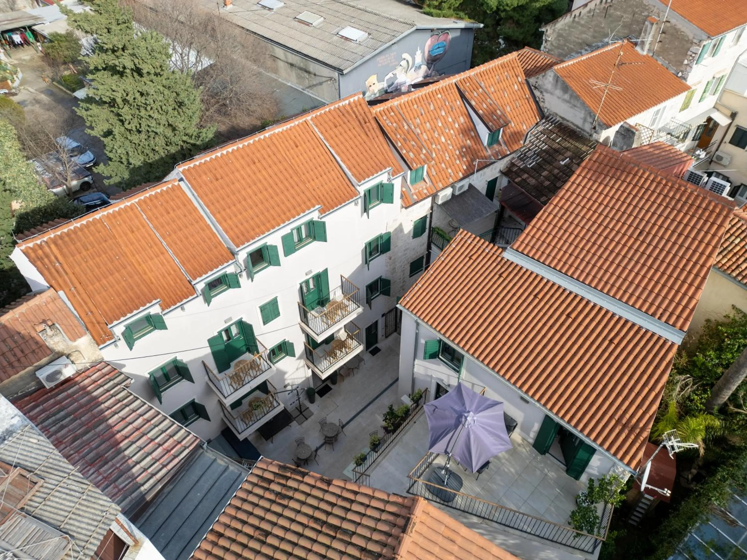 Bird's eye view in Apartments Korta
