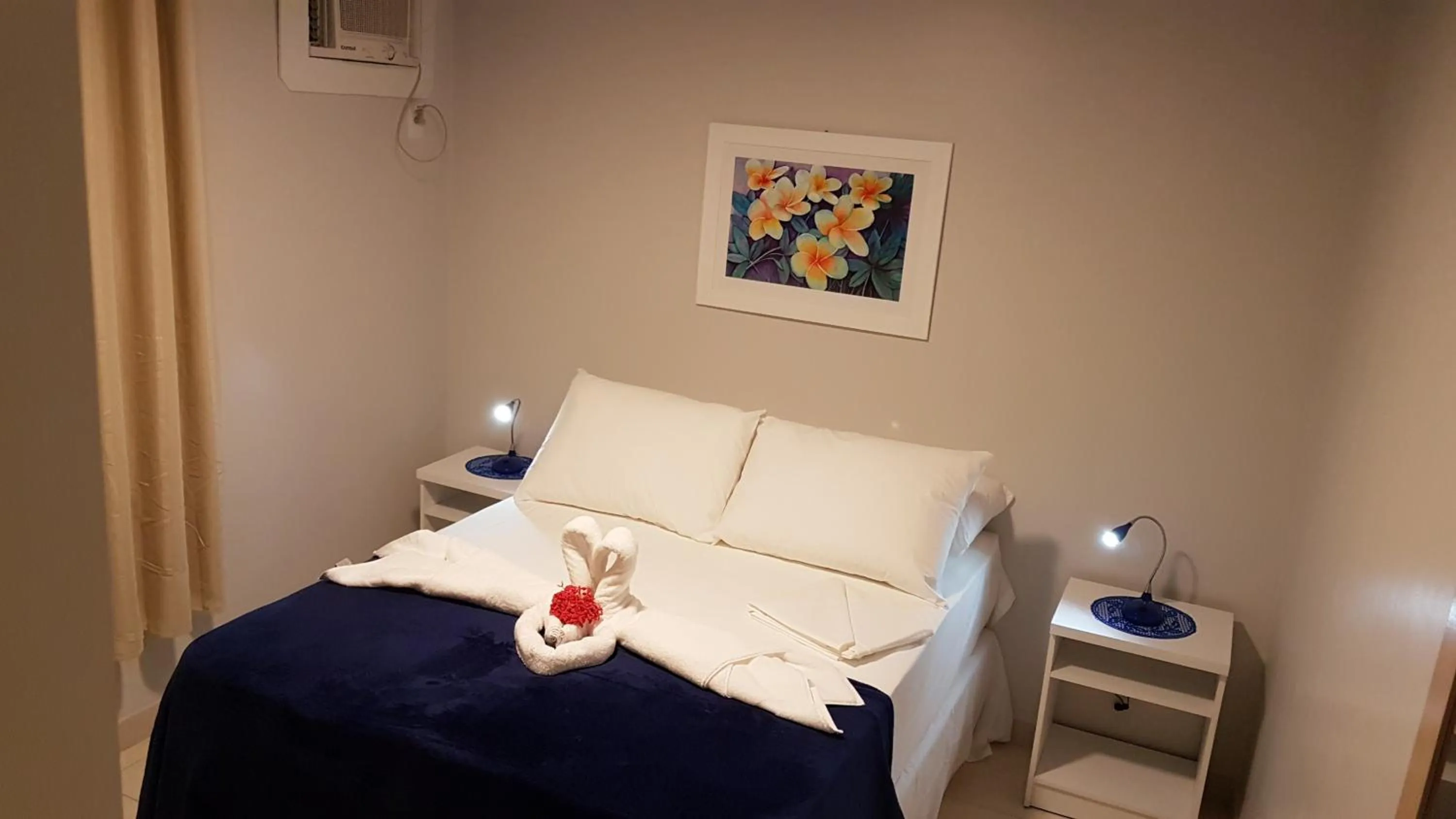 Bed in Pousada das Bromélias