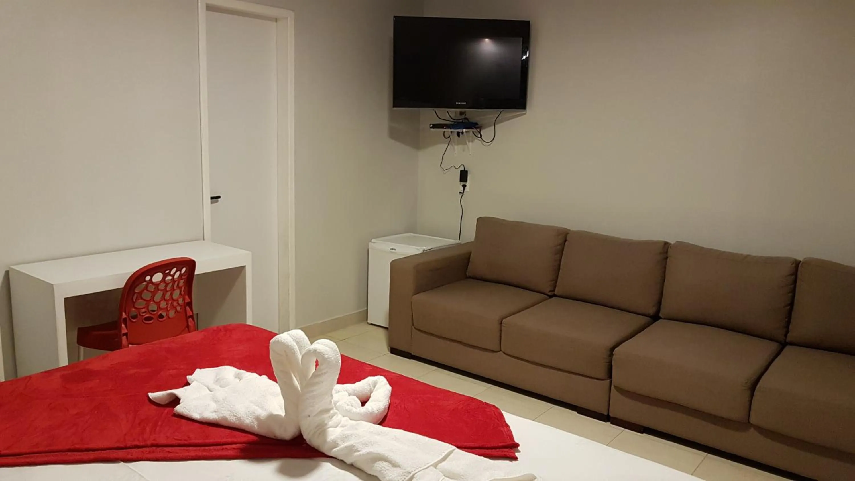 TV and multimedia, Bed in Pousada das Bromélias