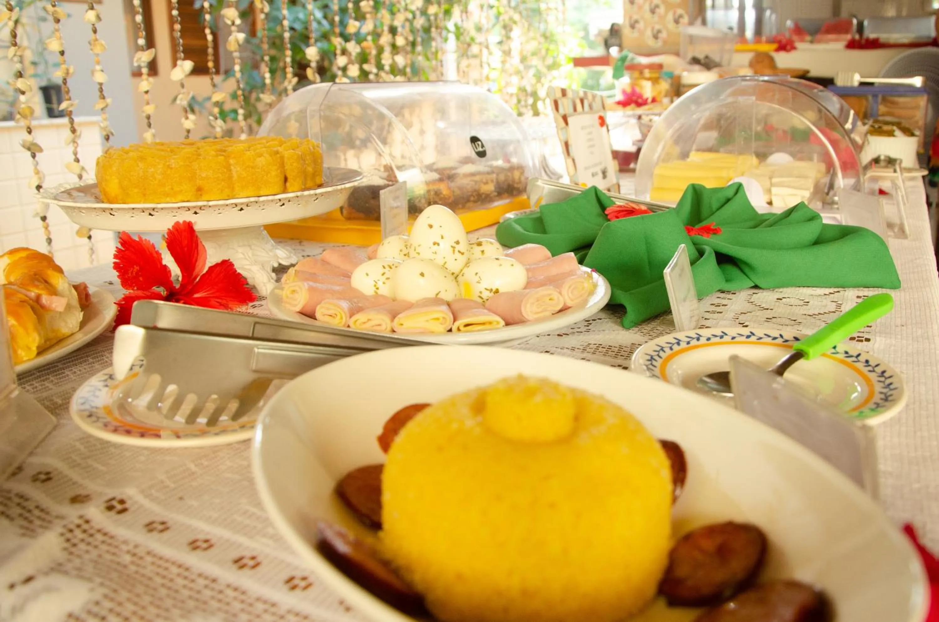 Food and drinks in Pousada das Bromélias