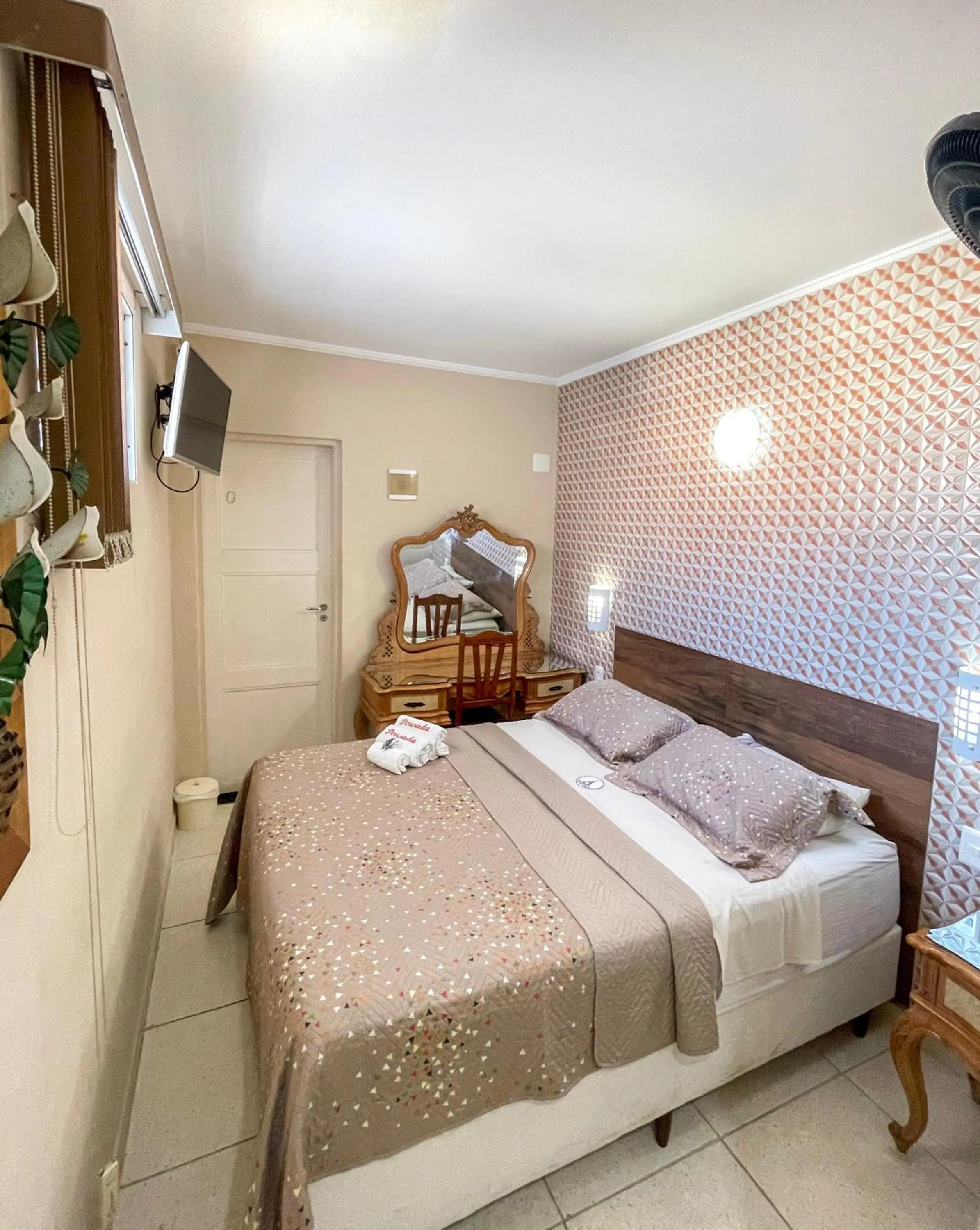 Bed in Pousada dos Franceses