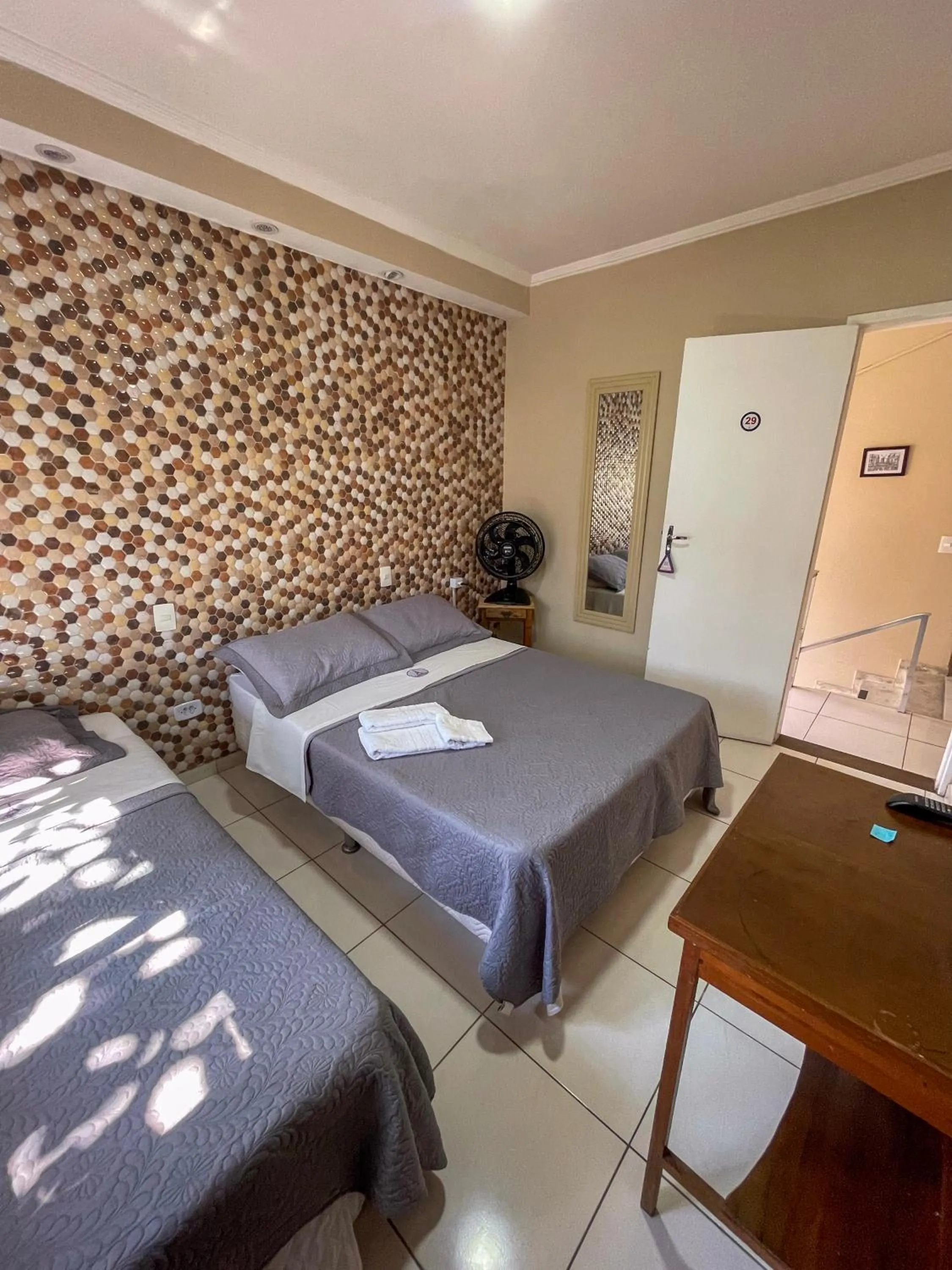 Bed in Pousada dos Franceses