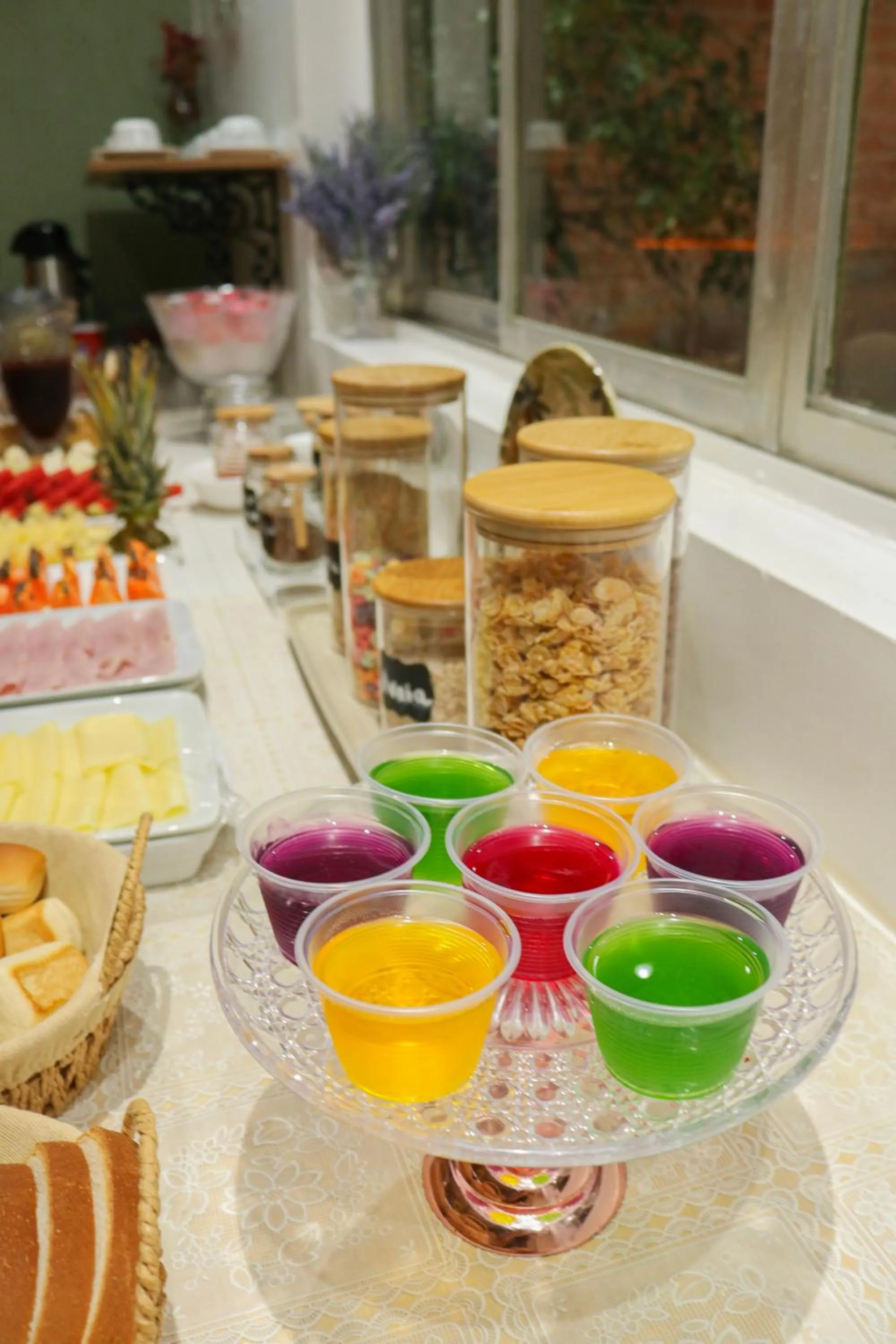 Buffet breakfast in Pousada dos Franceses