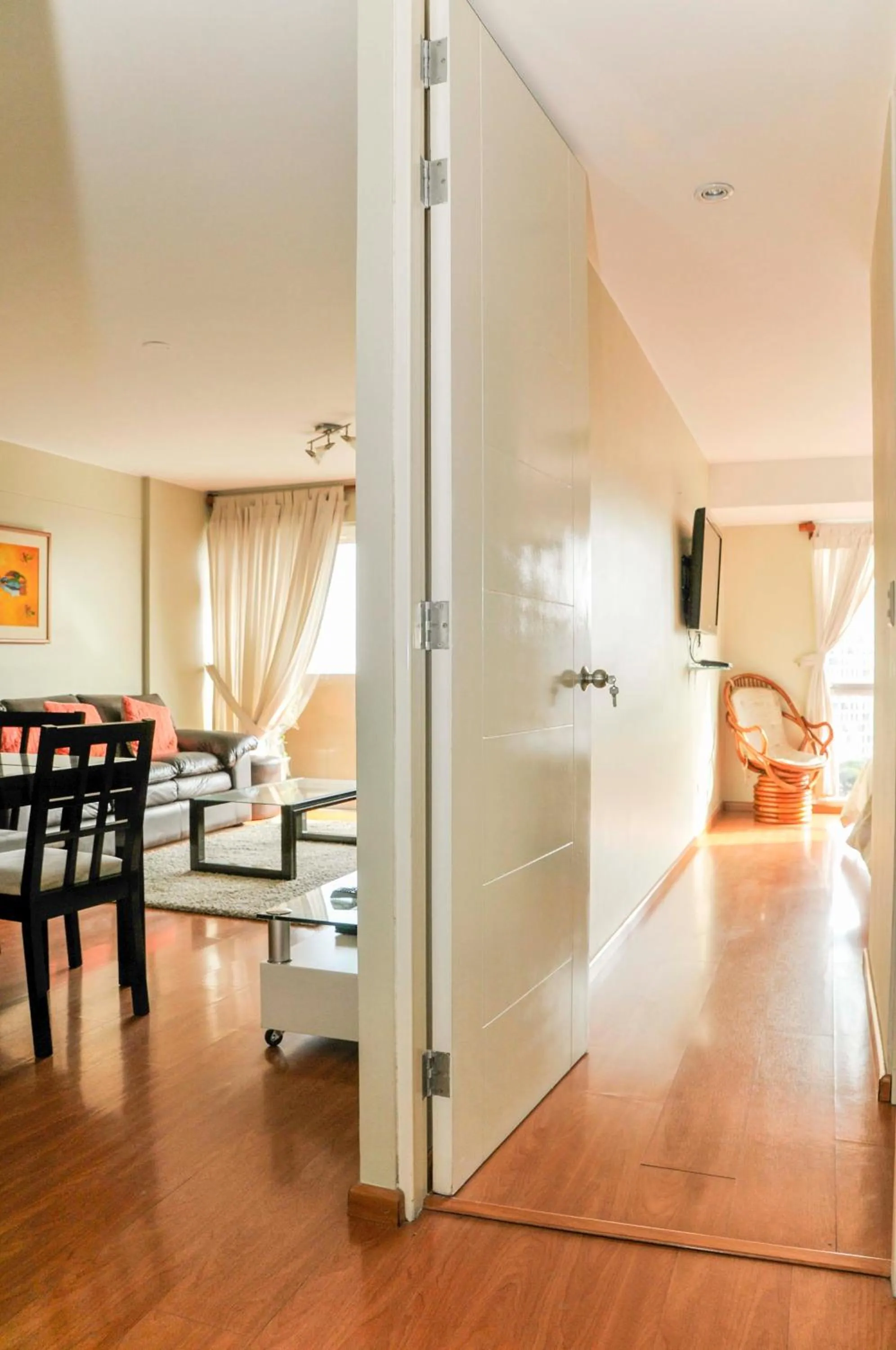 Living room in Miraflores Apartments 109 Tejada Ave by Private Host