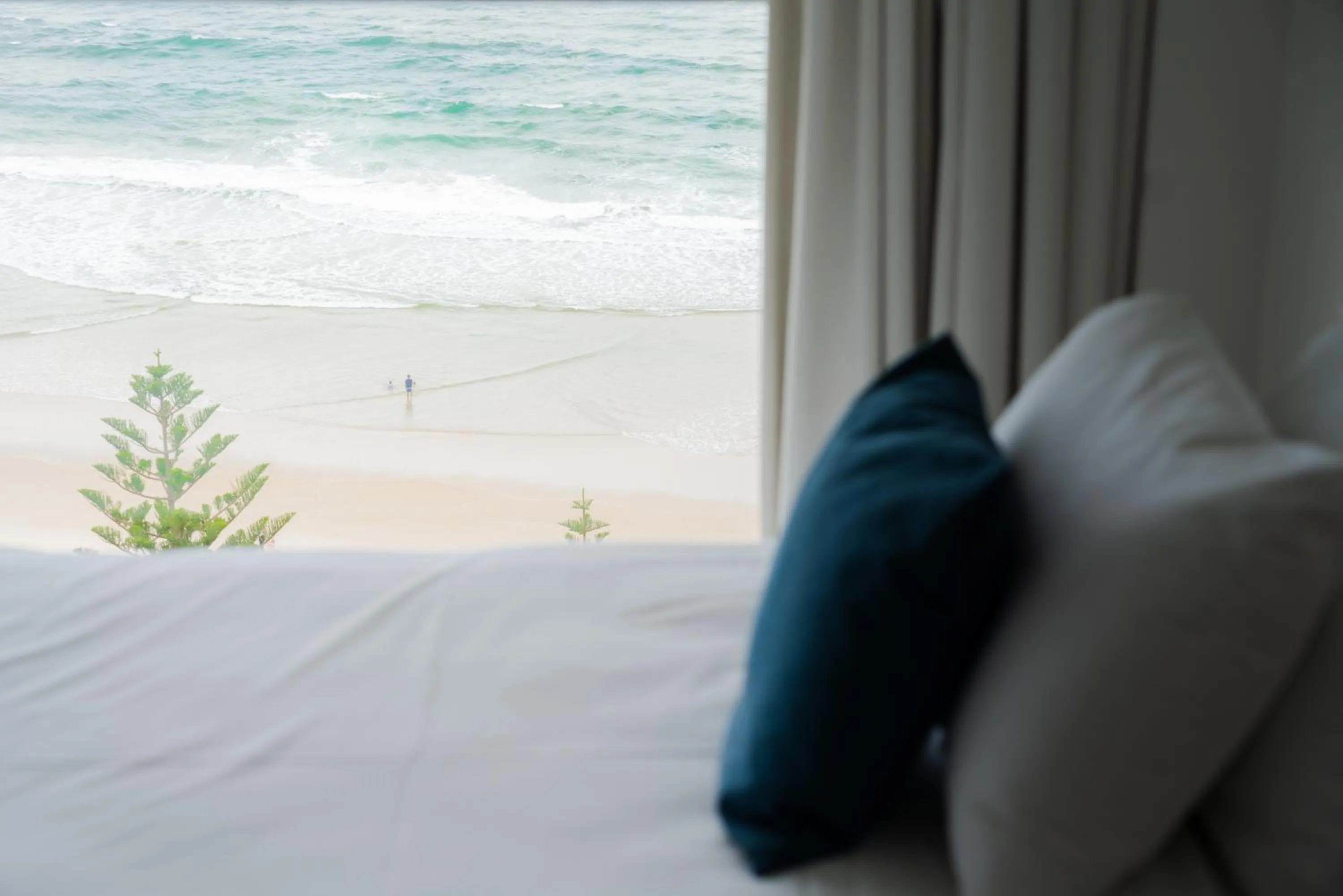 View (from property/room), Bed in Cashelmara Beachfront Apartments