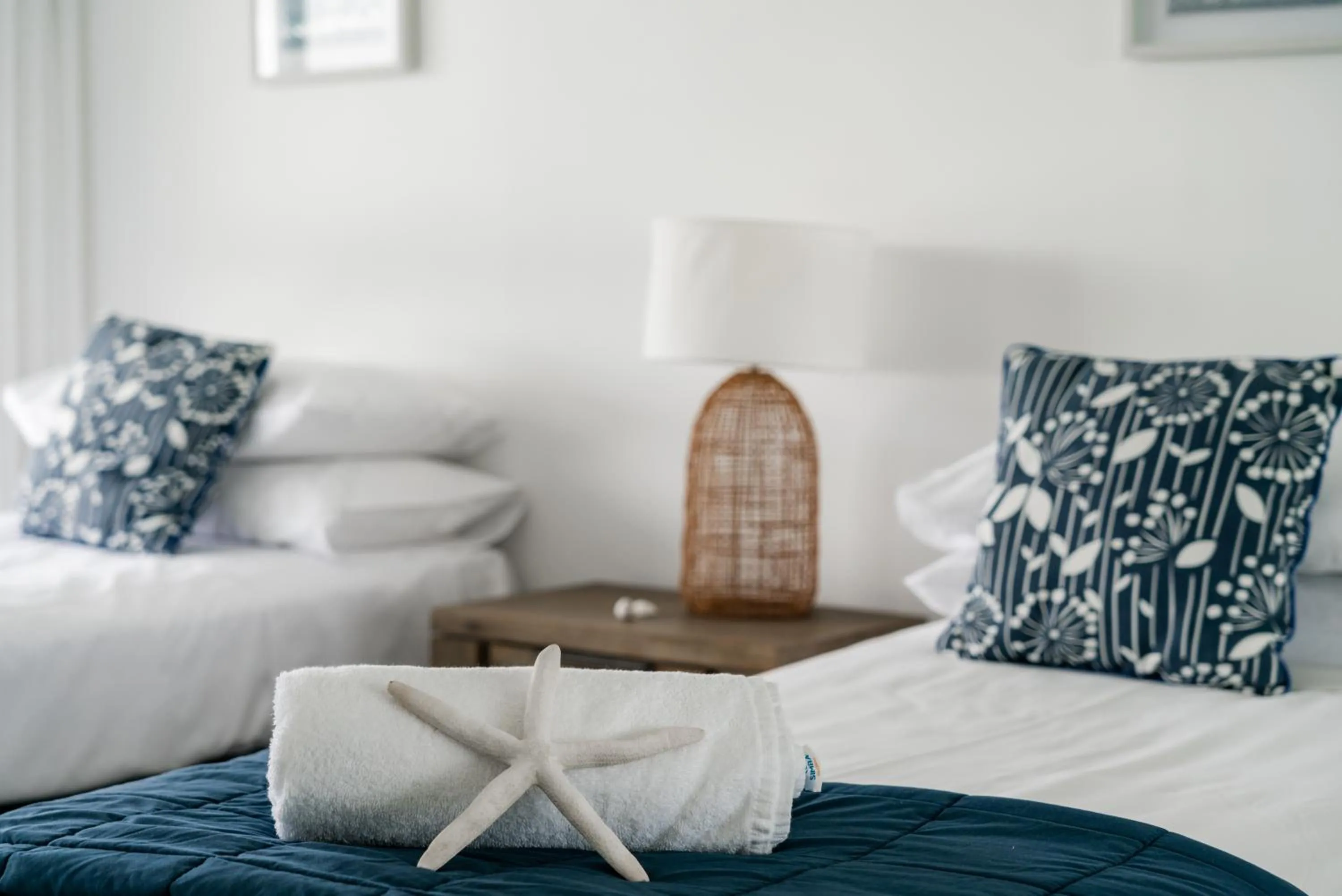 Bed in Cashelmara Beachfront Apartments