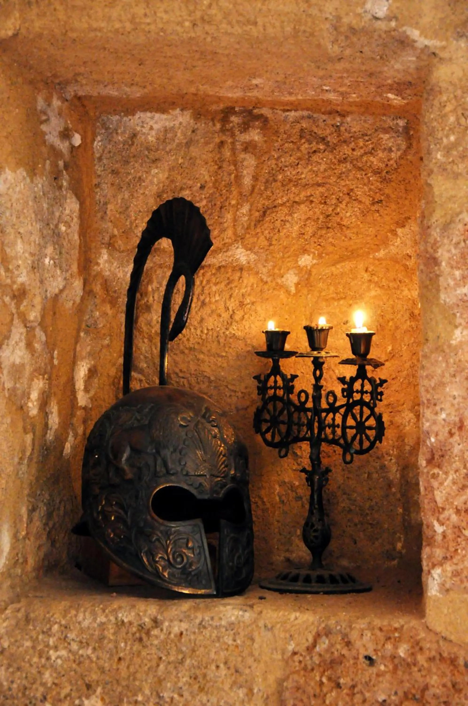 Decorative detail in S.Nikolis' Historic Boutique Hotel