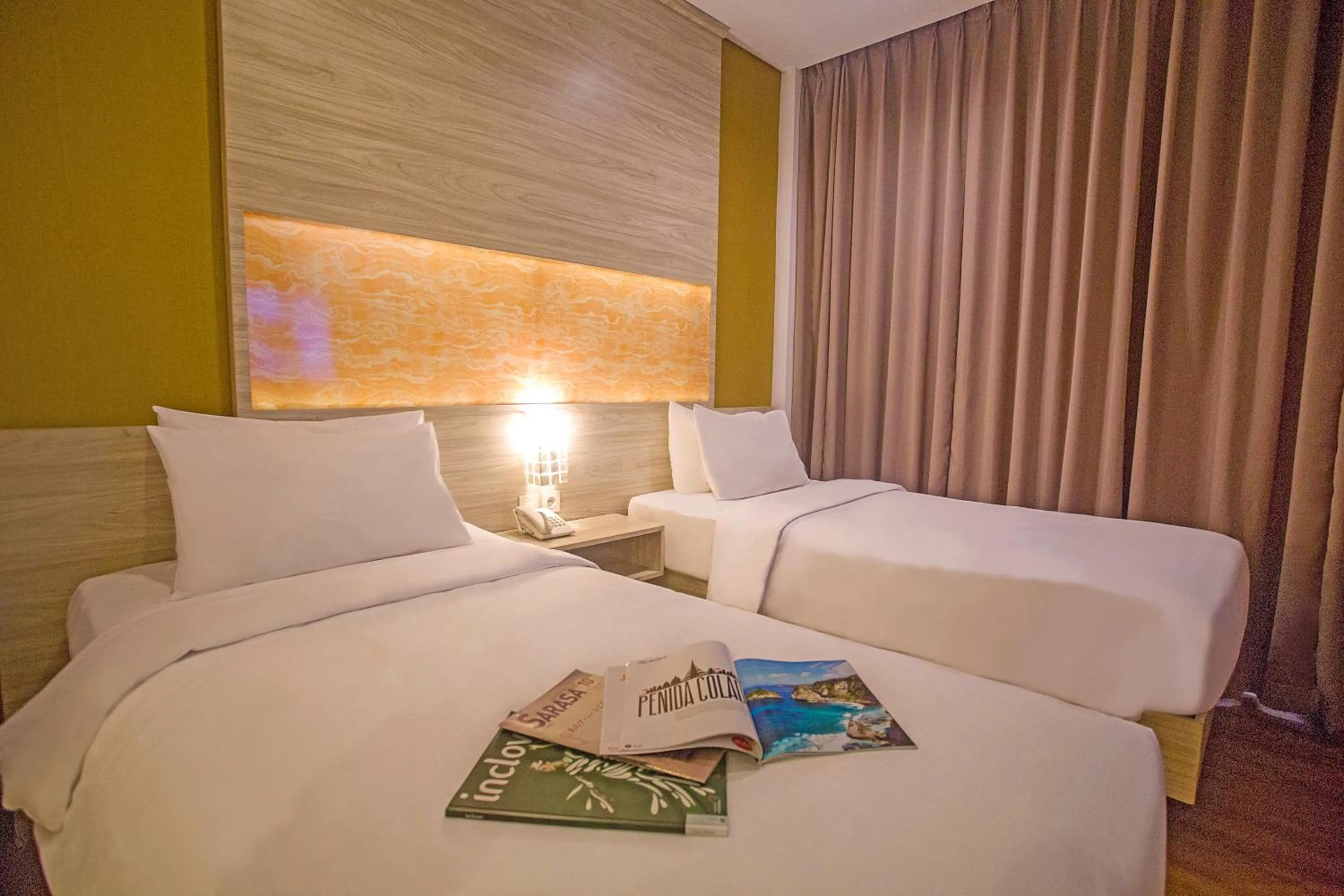 Bed in Front One Akshaya Hotel Karawang